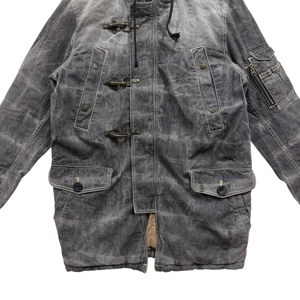If Six Was Nine Allix Design Fireman Hoodie Denim Jacket Japanese Brand Size US L / EU 52-54 / 3 - 5 Thumbnail