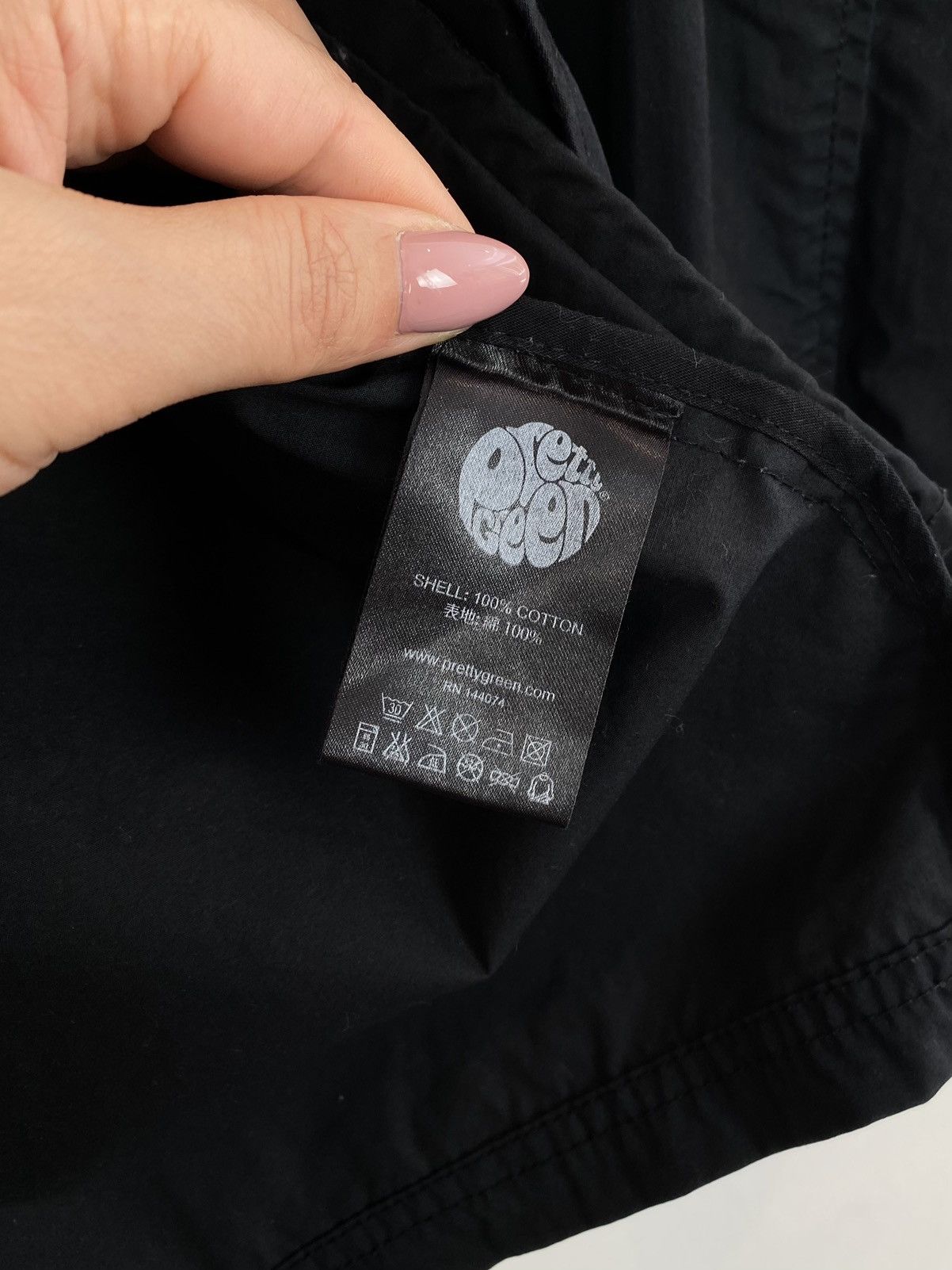 Pretty Green Pretty Green Full Zip Long Sleeve Cotton Jacket Size M Black Size US M / EU 48-50 / 2 - 7 Thumbnail