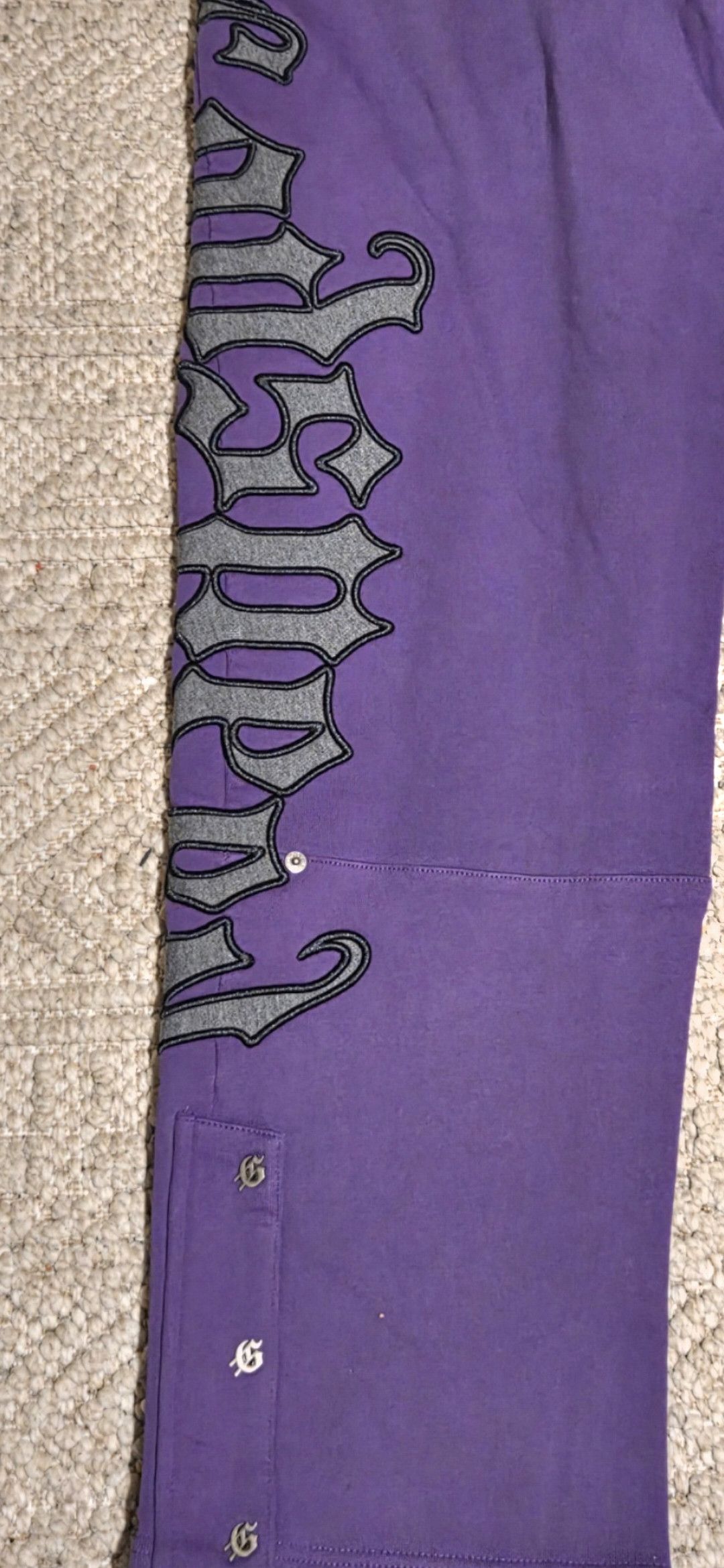 Godspeed Godspeed 'OG Logo' Purple & Grey Sweats Size LARGE Size US 36 / EU 52 - 7 Thumbnail