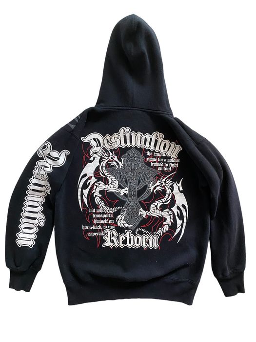 Hysteric Glamour Vintage Destination Re'born Punk Design Hoodie