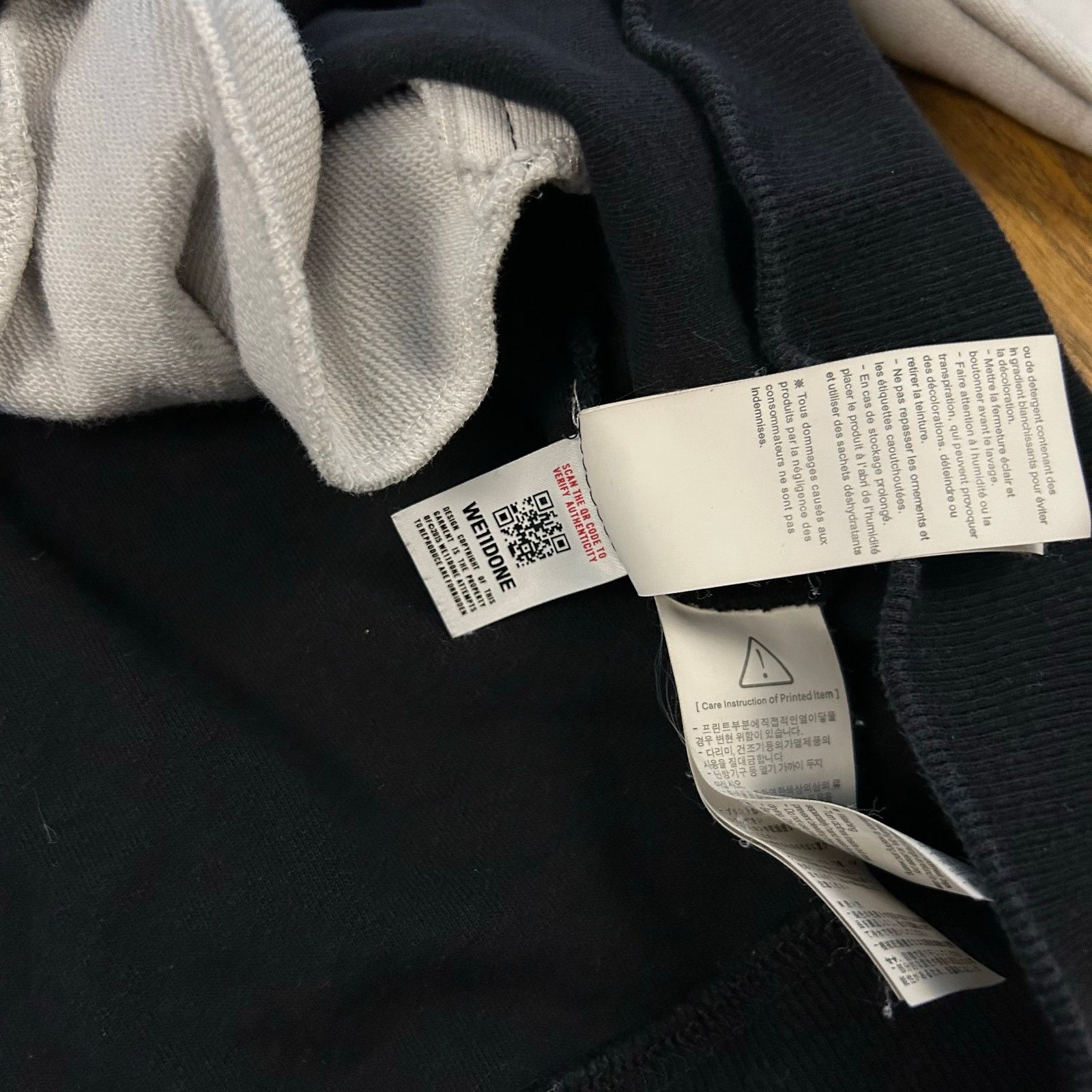 WE11DONE Designer French Terry Varsity Jacket