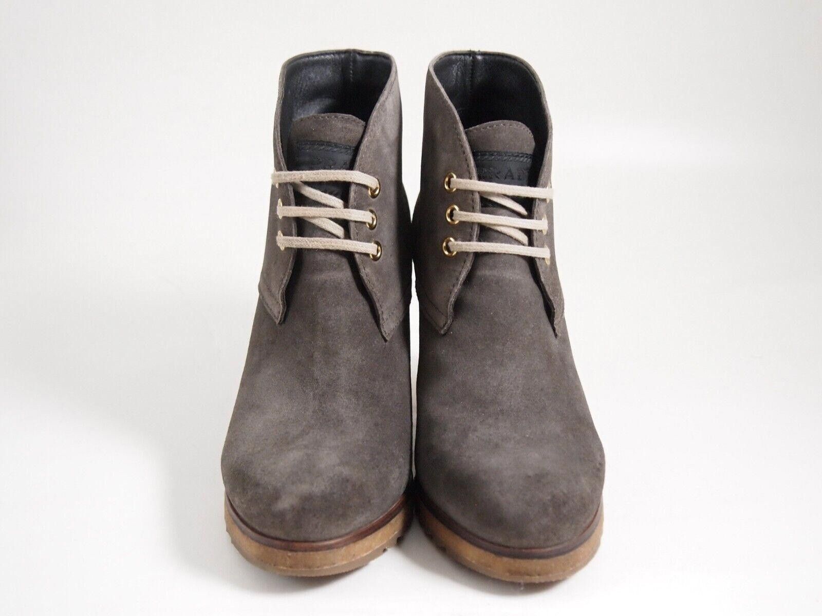 Prada Prada High Heel Ankle Boots Gray Suede US 37.5 EU 7.5 $720 Size US 7.5 / IT 37.5 - 3 Thumbnail
