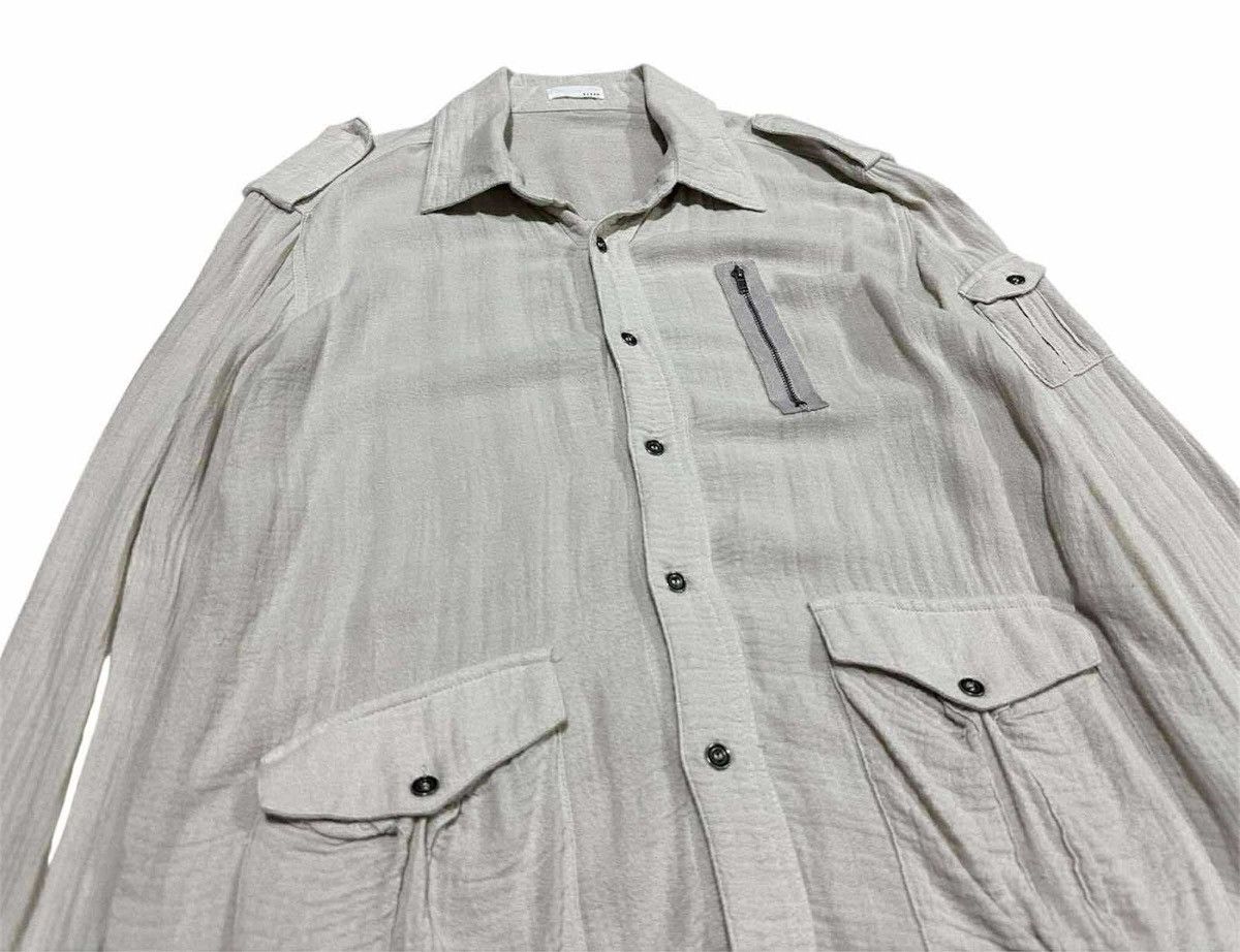 Japanese Brand 🔥Sick Y2K Barak Military Rayon Shirt Zipper Punk Size US M / EU 48-50 / 2 - 2 Thumbnail
