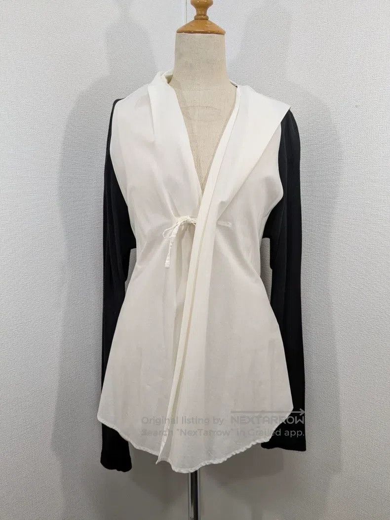 Yohji Yamamoto YOHJI YAMAMOTO Tailored Wrap Waist Shirt Blouse Size S / US 4 / IT 40 - 1 Thumbnail