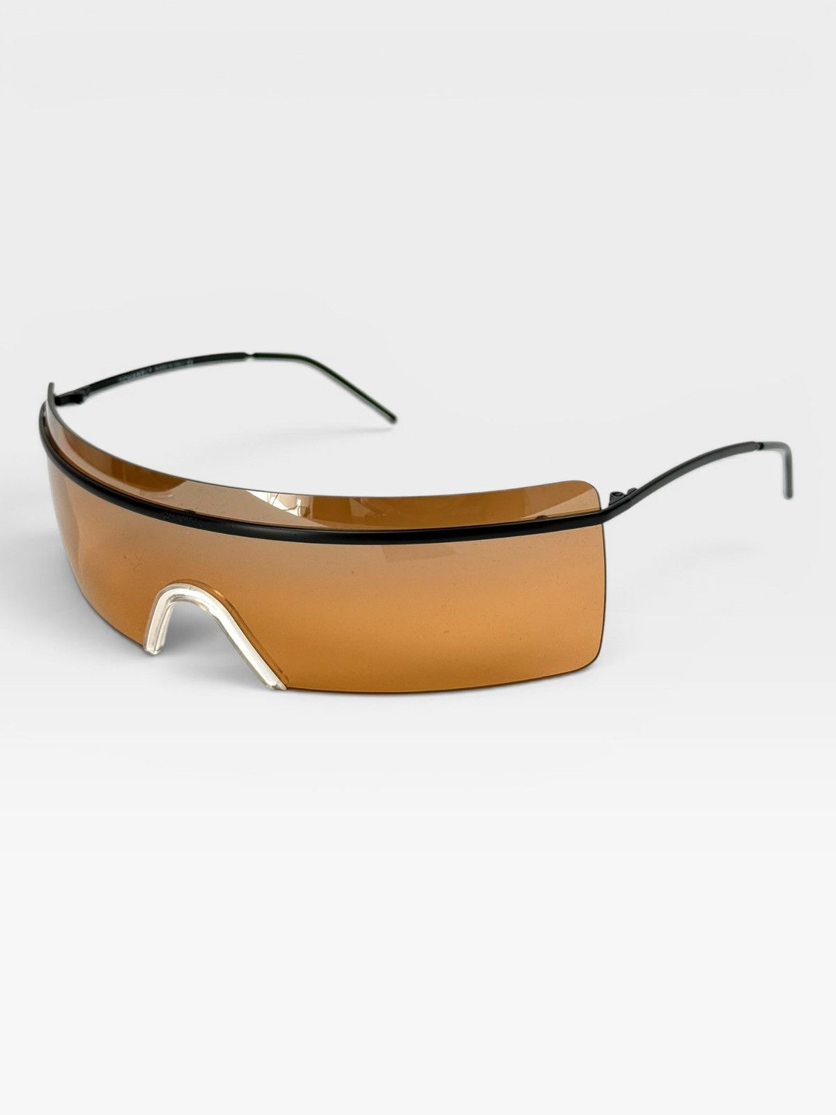 Chanel Y2K CHANEL MONOLENS ORANGE SUNGLASSES Size ONE SIZE - 1 Thumbnail