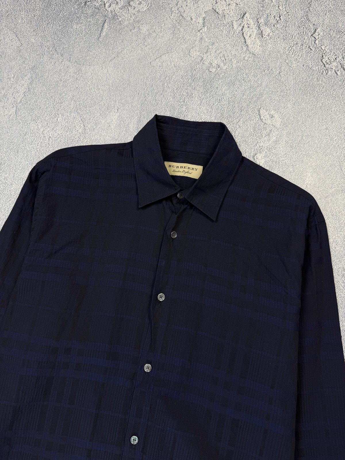 Burberry BURBERRY Shirt Button Up Cotton Nova Check Blue Black Men’s Size US S / EU 44-46 / 1 - 3 Thumbnail