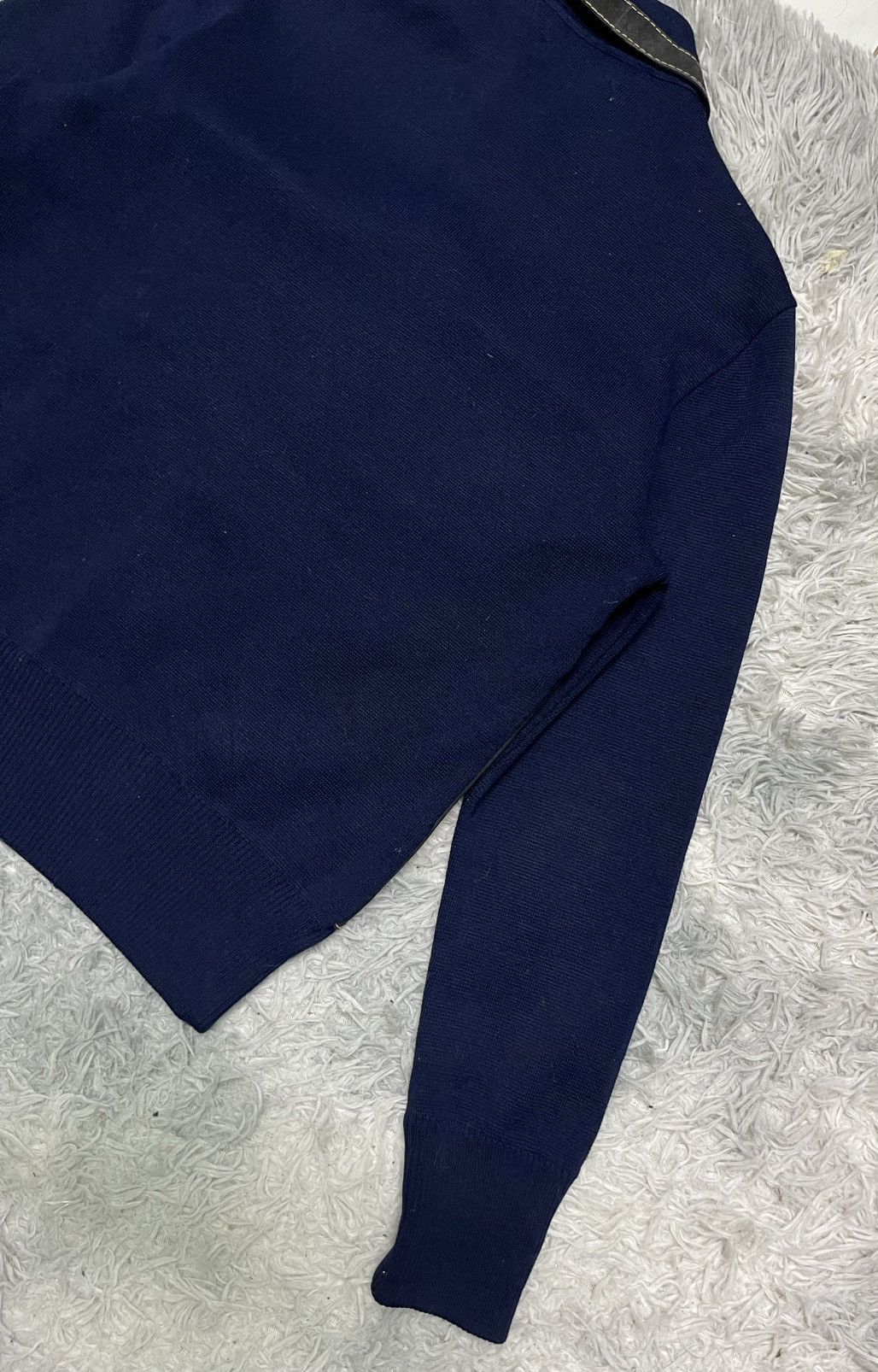 Vintage 70s SMITHS SUEDE LEATHER AND KNITWEAR RARE DESIGN Size US M / EU 48-50 / 2 - 12 Thumbnail