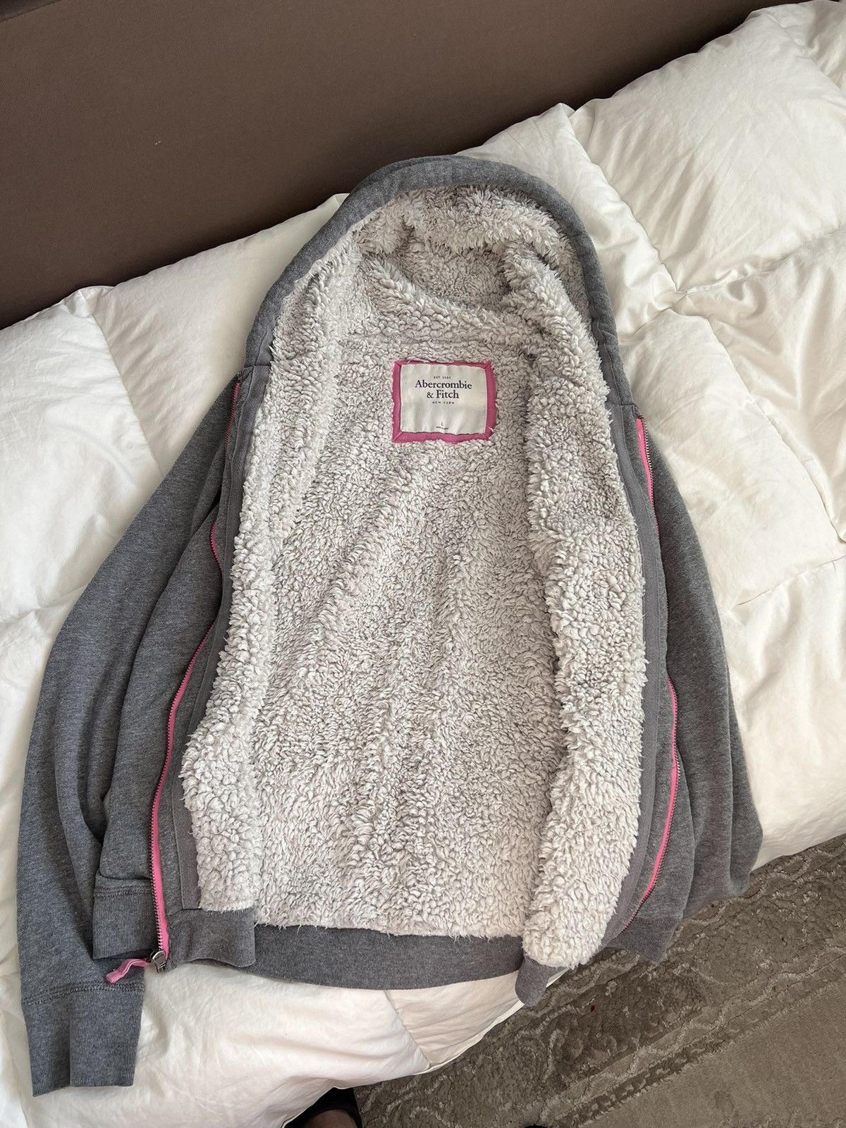 Abercrombie & Fitch × If Six Was Nine × Le Grande Bleu (L.G.B.) Abercrombie Fur Hoodie Sherpa LGB Style Size M / US 6-8 / IT 42-44 - 5 Thumbnail