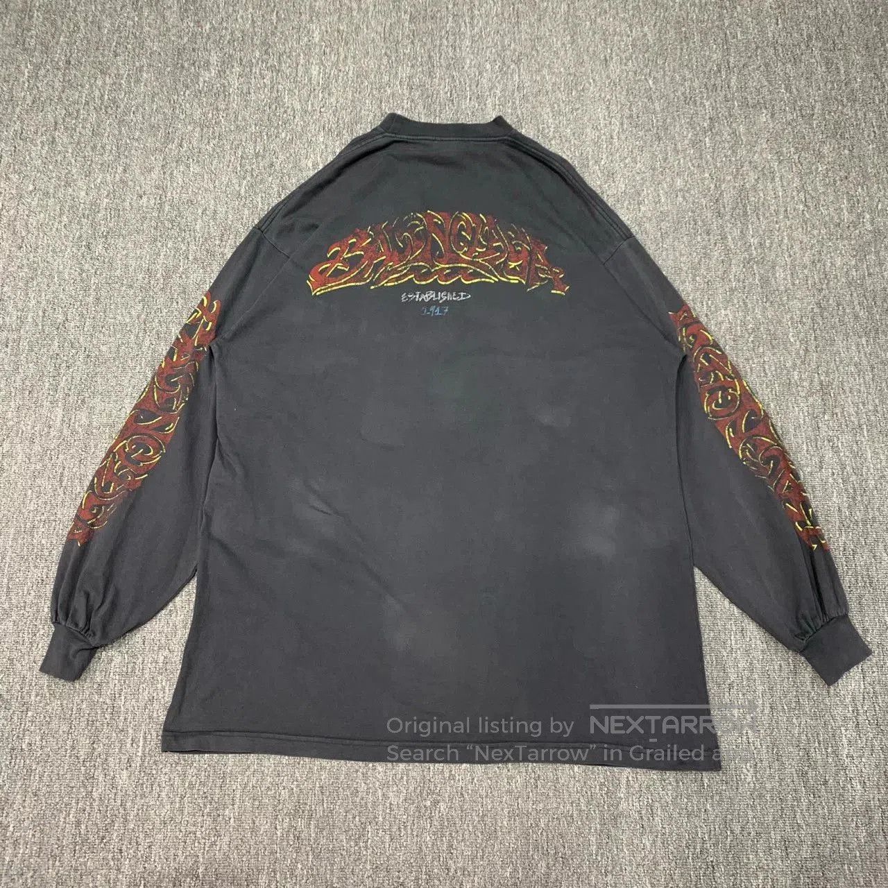 Balenciaga Balenciaga Flame Disaster Sweatshirt. Size US XS / EU 42 / 0 - 2 Thumbnail