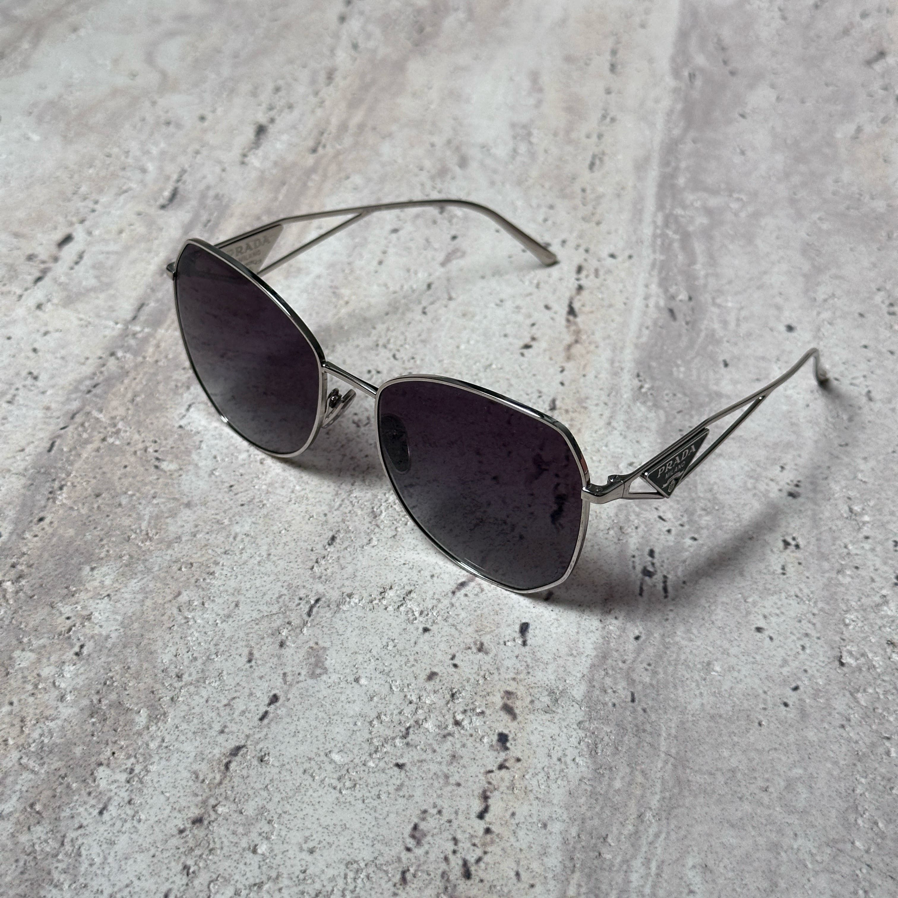 Prada PRADA 0PR 57YS 1BC5D1 Grey Gradient Silver Size ONE SIZE - 6 Thumbnail