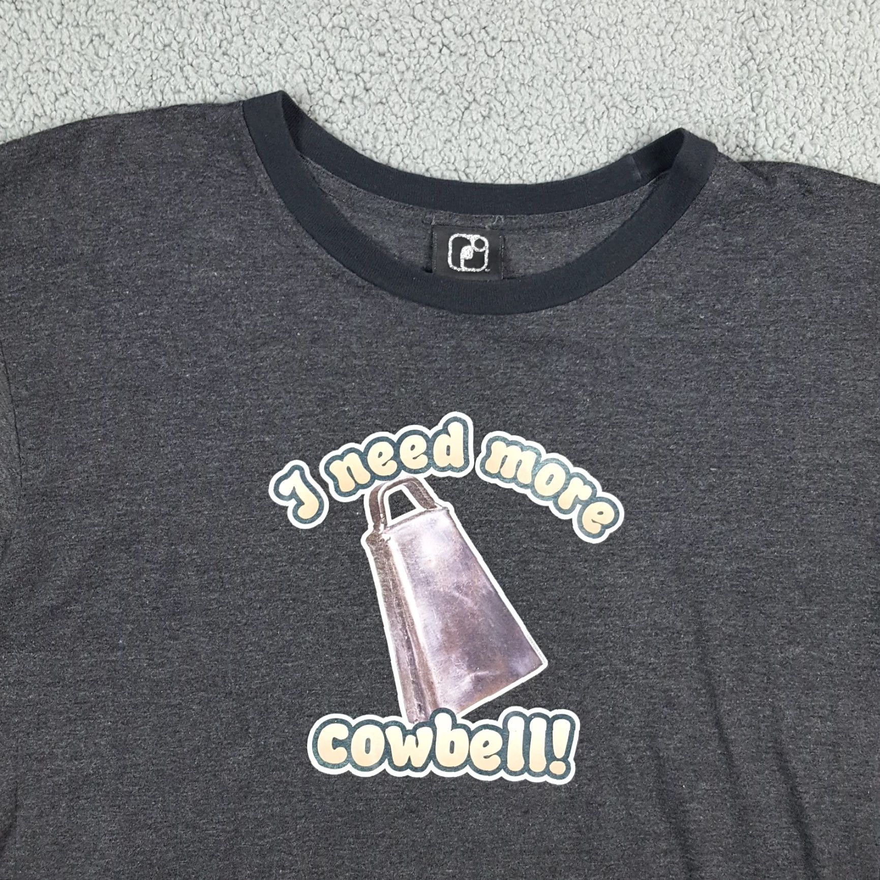Vintage VINTAGE SNL More Cowbell TV Promo T Shirt - RJ Men’s Shirt M Gray 90s Y2K Funny Retro Logo Embroidered Size US M / EU 48-50 / 2 - 2 Thumbnail