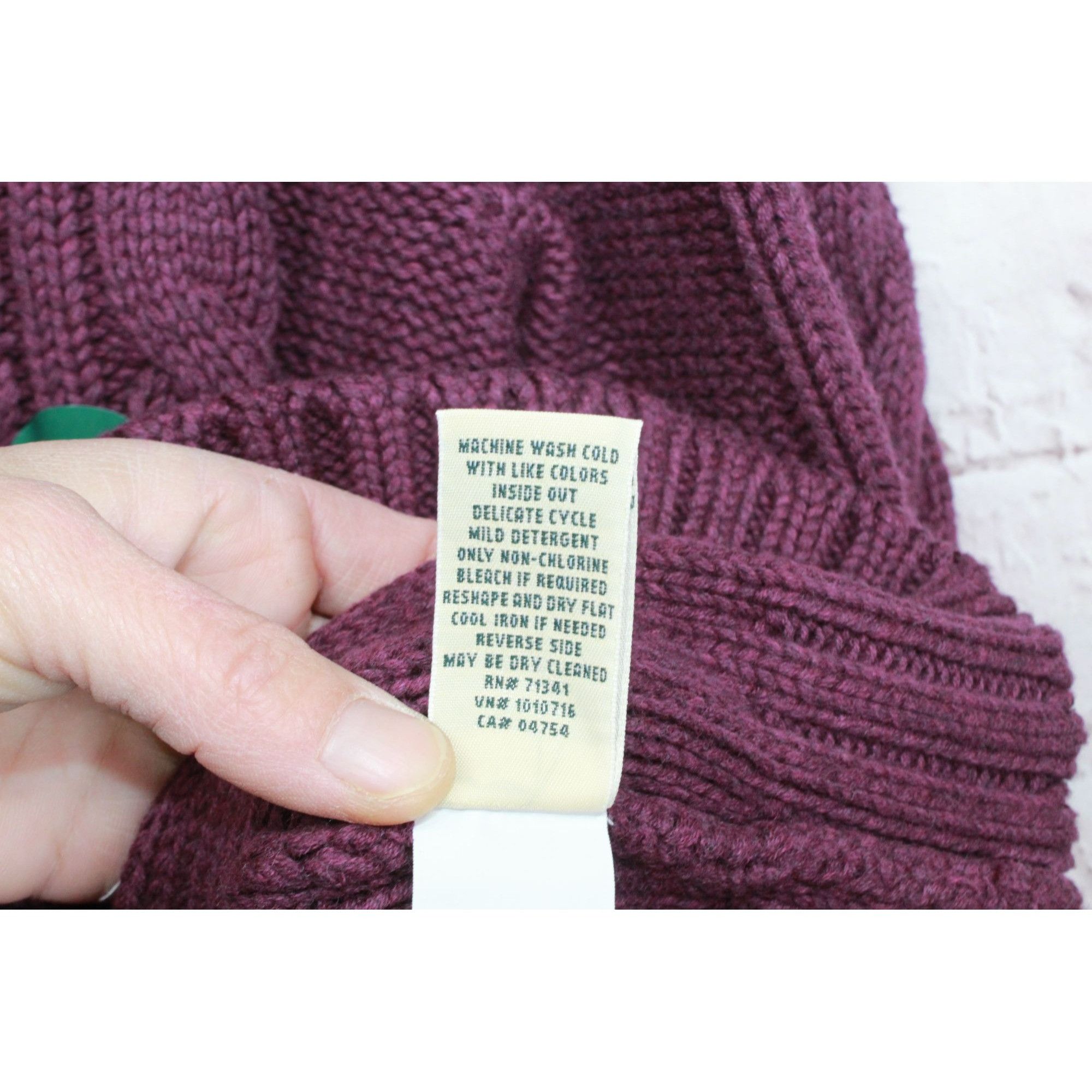 L.L. Bean LL Bean Women's Double L Cable Sweater Crewneck Cotton Size S / US 4 / IT 40 - 9 Thumbnail