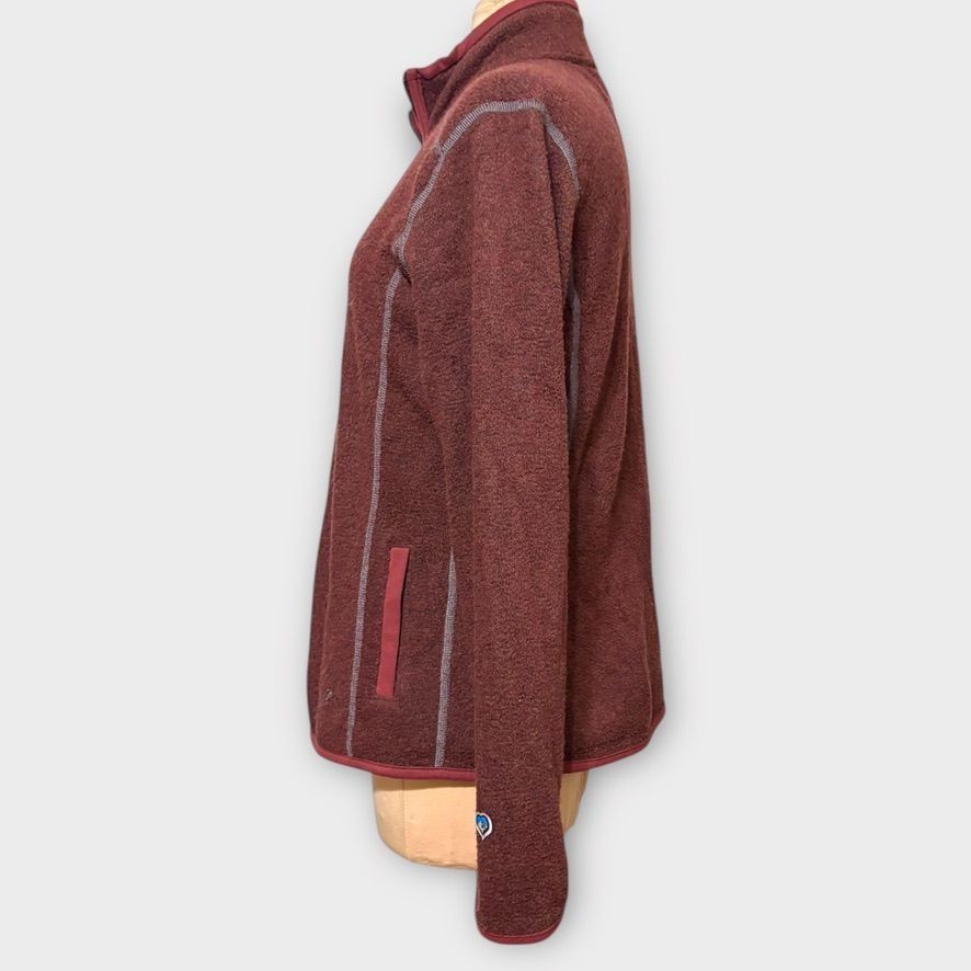 Kuhl Kuhl Alfpaca Fleece Jacket L Full Zip Sherpa Burgundy Red EU Size L / US 10 / IT 46 - 9 Thumbnail