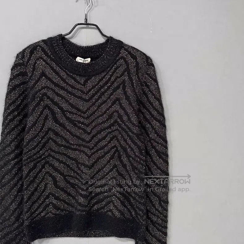 Saint Laurent Paris Saint Laurent Tiger Stripe Gold Sweater. Size US M / EU 48-50 / 2 - 2 Thumbnail