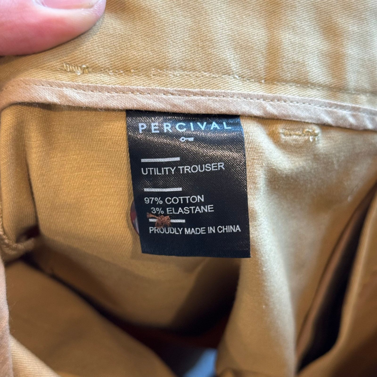 Percival Percival Utility Trouser — Size 32 | Tan/Camel Size US 32 / EU 48 - 3 Thumbnail