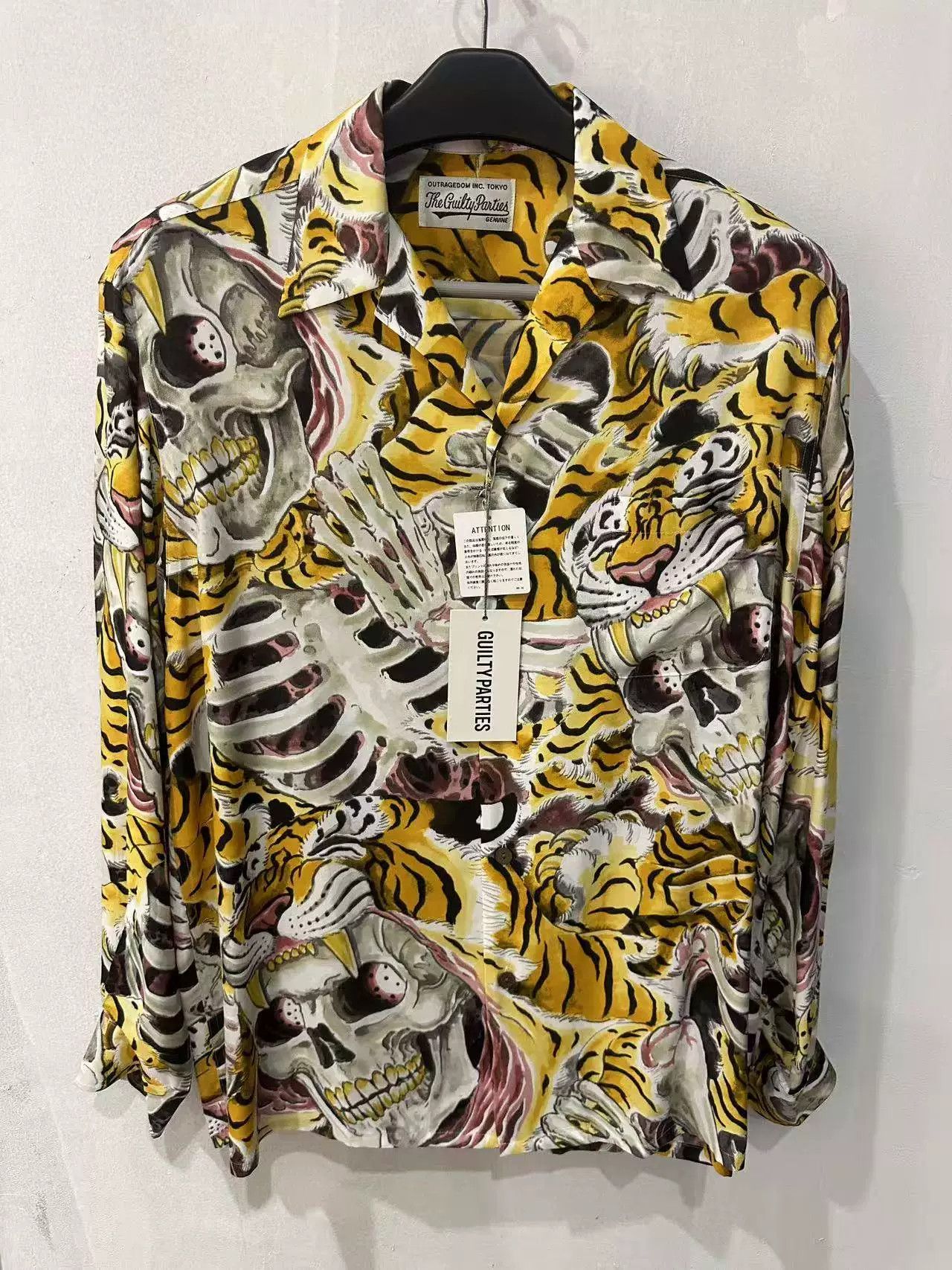 Wacko Maria WACKO MARIA Skull Hawaiian Long Sleeve Shirt Size US XL / EU 56 / 4 - 1 Thumbnail