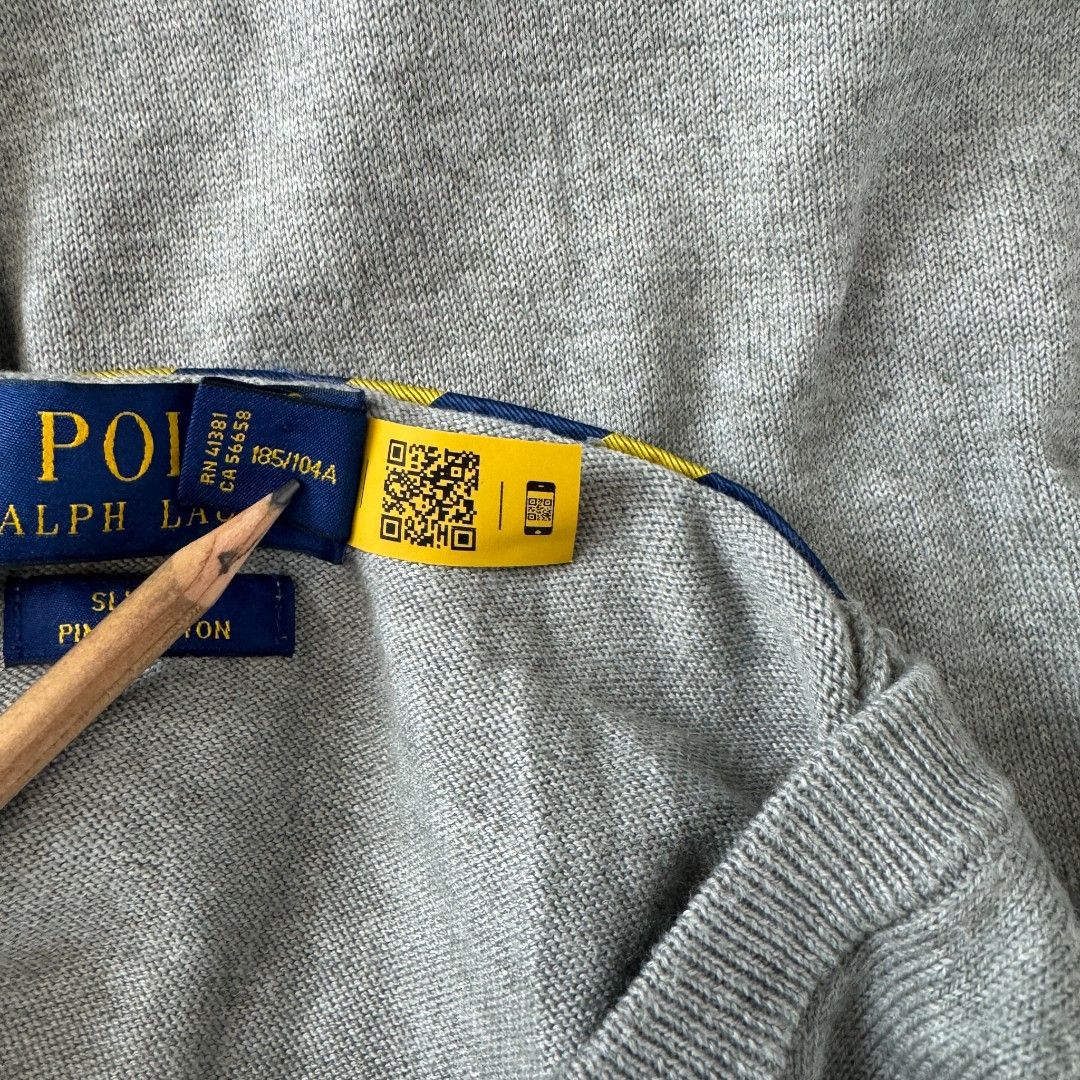 Polo Ralph Lauren Slim Fit Pima Cotton Sweater Size US XL / EU 56 / 4 - 6 Thumbnail