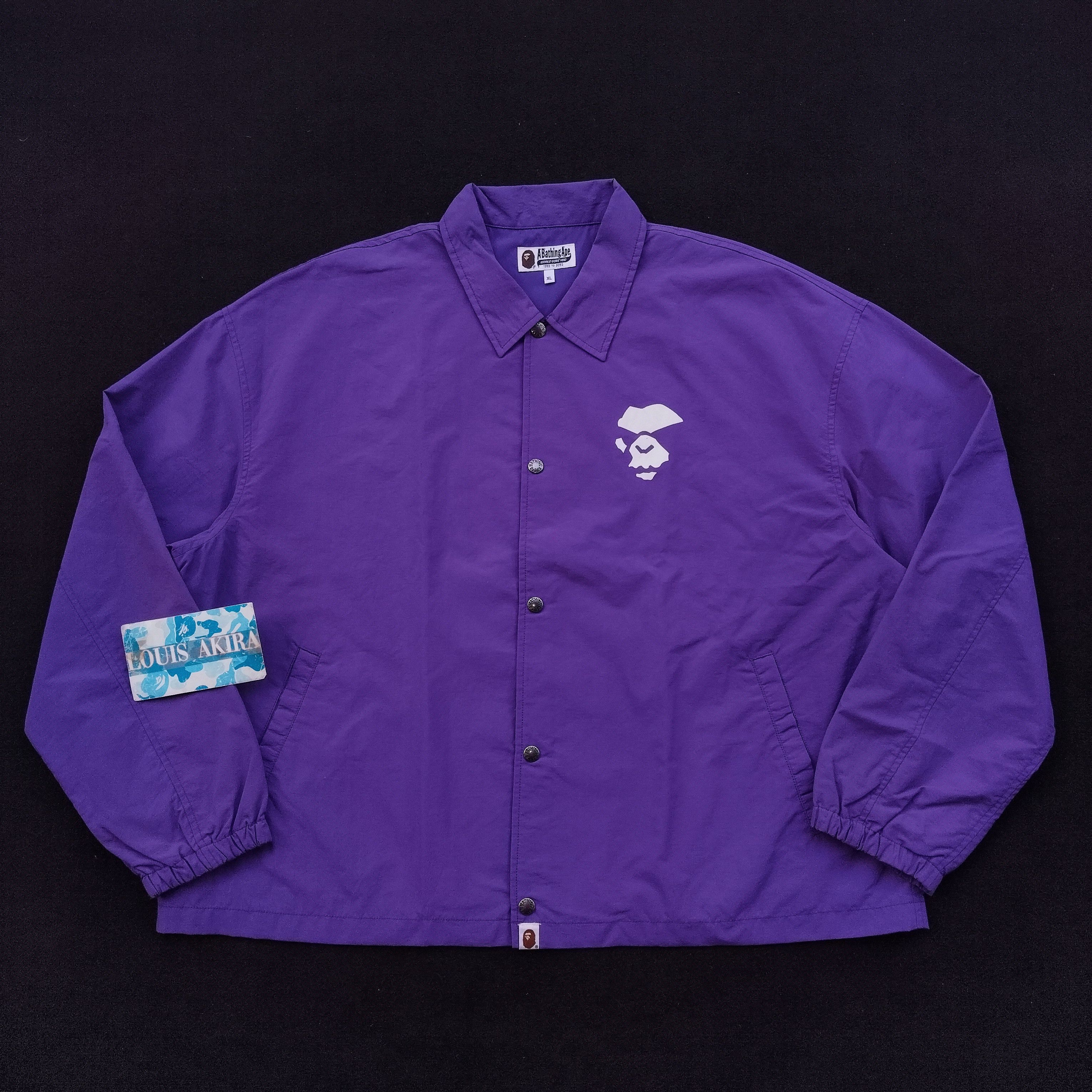 Bape 2019 Mad Face Relaxed Coach Jacket Size US XL / EU 56 / 4 - 1 Thumbnail