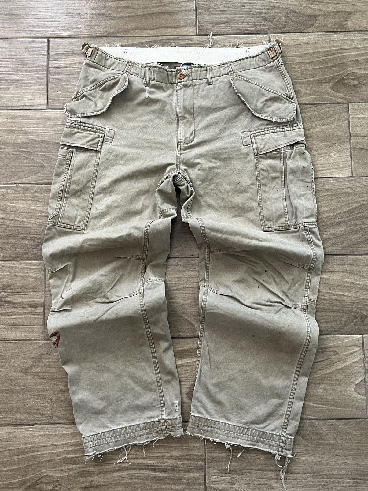image of Vintage Polo Ralph Laurent Cargo Pants Khaki, Men's (Size 38)