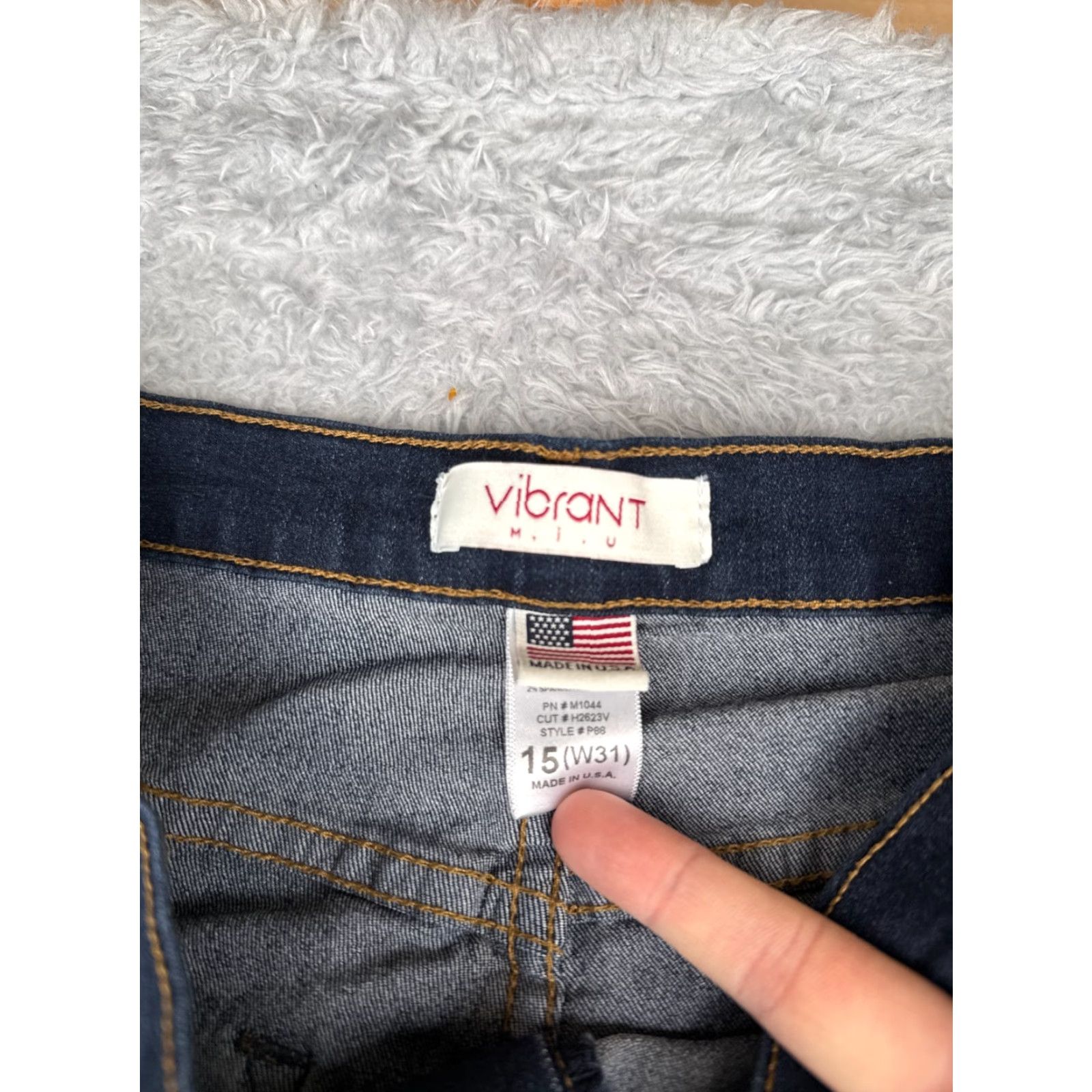 Vintage Vibrant Vibrant MIU Jeans Juniors 28x30 Blue Denim Skinny High Rise 28 Women Jeans Fall Summer Winter 15 5-Pocket Mens Womens Girls Boys? Size 36" / US 14 / IT 50 - 6 Thumbnail