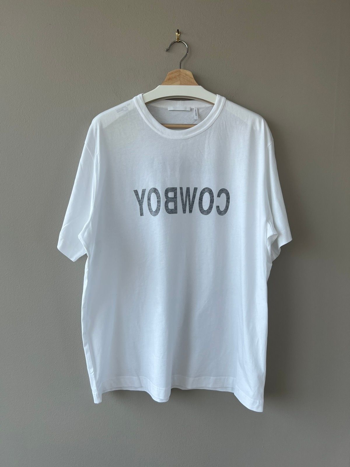 Pre-owned Helmut Lang Re-edition Cowboy Tee In White