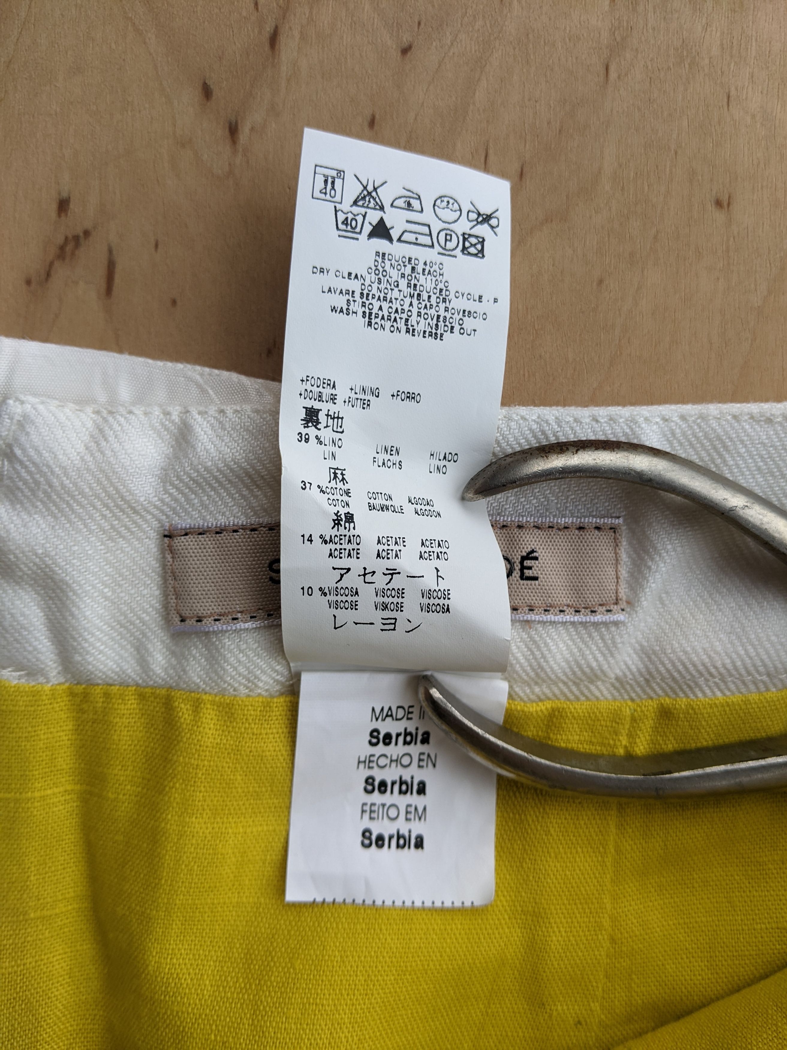 Chloe See by Chloe Womens Skirt Linnen Vintage Luxury Size 28" / US 6 / IT 42 - 10 Thumbnail