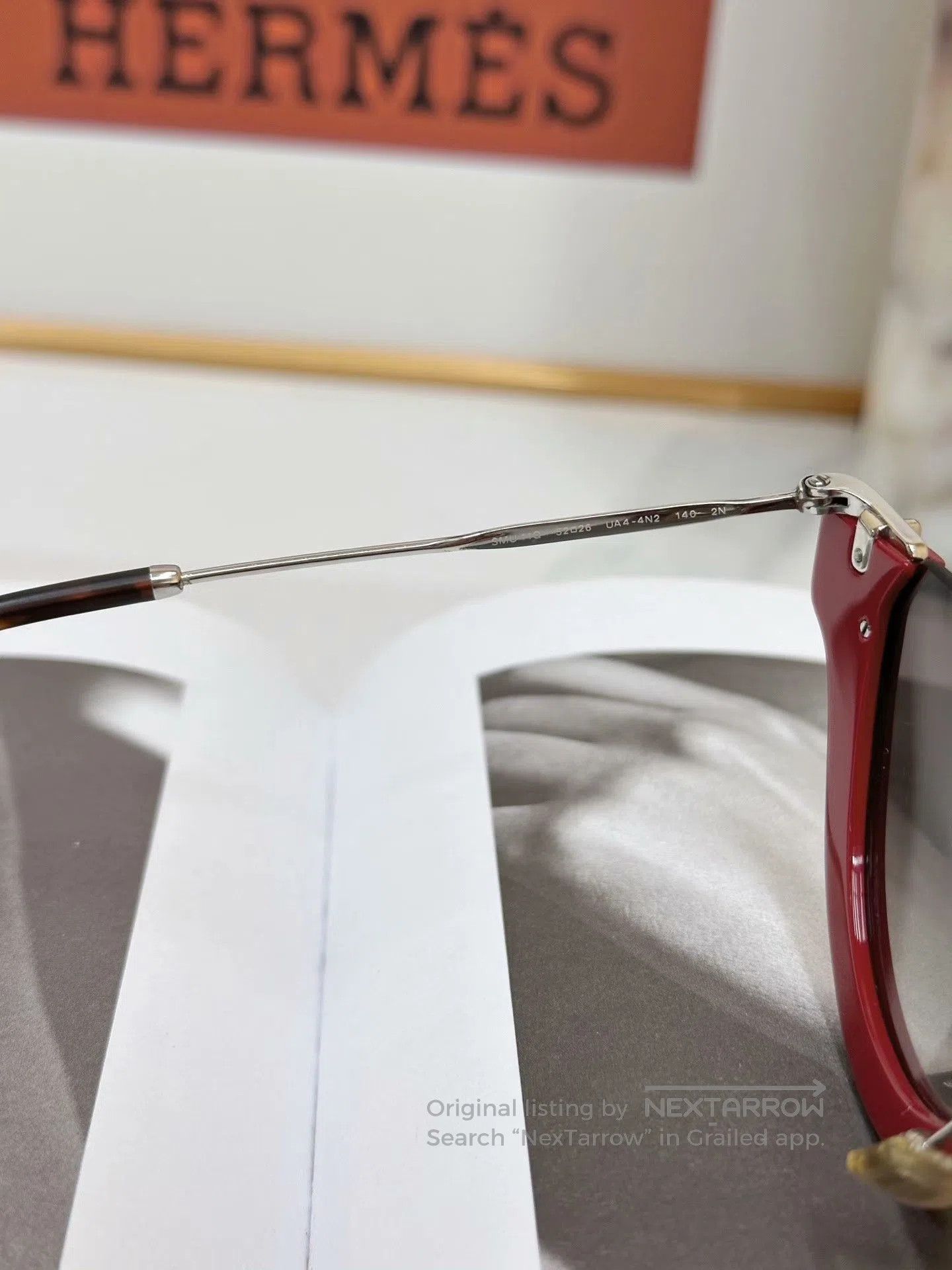 Miu Miu MIUMIU Red Half-Frame Casual Sunglasses. Size ONE SIZE - 6 Thumbnail