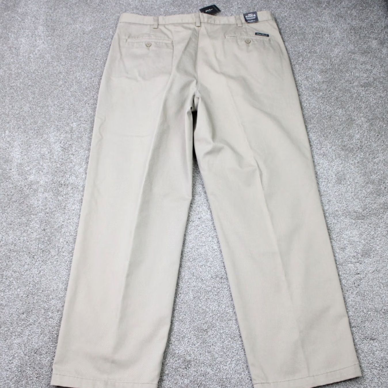 Eddie Bauer Eddie Bauer Chino Pants Mens 40x32 Beige NWT Slim/Regular Straight Front Wool Blend? Size US 40 / EU 56 - 6 Thumbnail