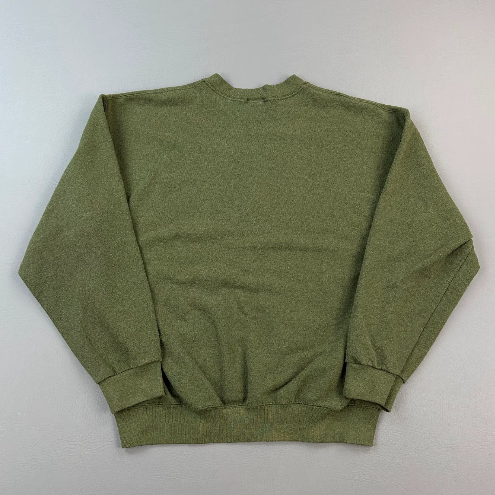 Olive VINTAGE USMC Sweatshirt Mens Large Olive Green USA Marine Corps Pullover Y2K Size US L / EU 52-54 / 3 - 6 Thumbnail
