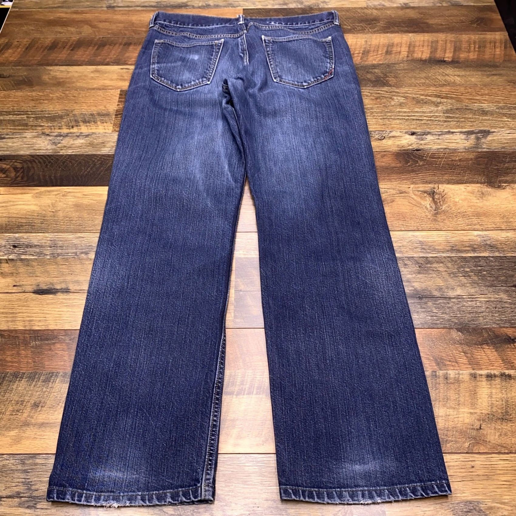 Banana Republic Banana Republic Jeans Mens 34x31 Straight Regular Denim Blue 5-Pocket Modern Mid Rise Belt Loops Pocket Buttons Vintage No Size US 34 / EU 50 - 2 Thumbnail