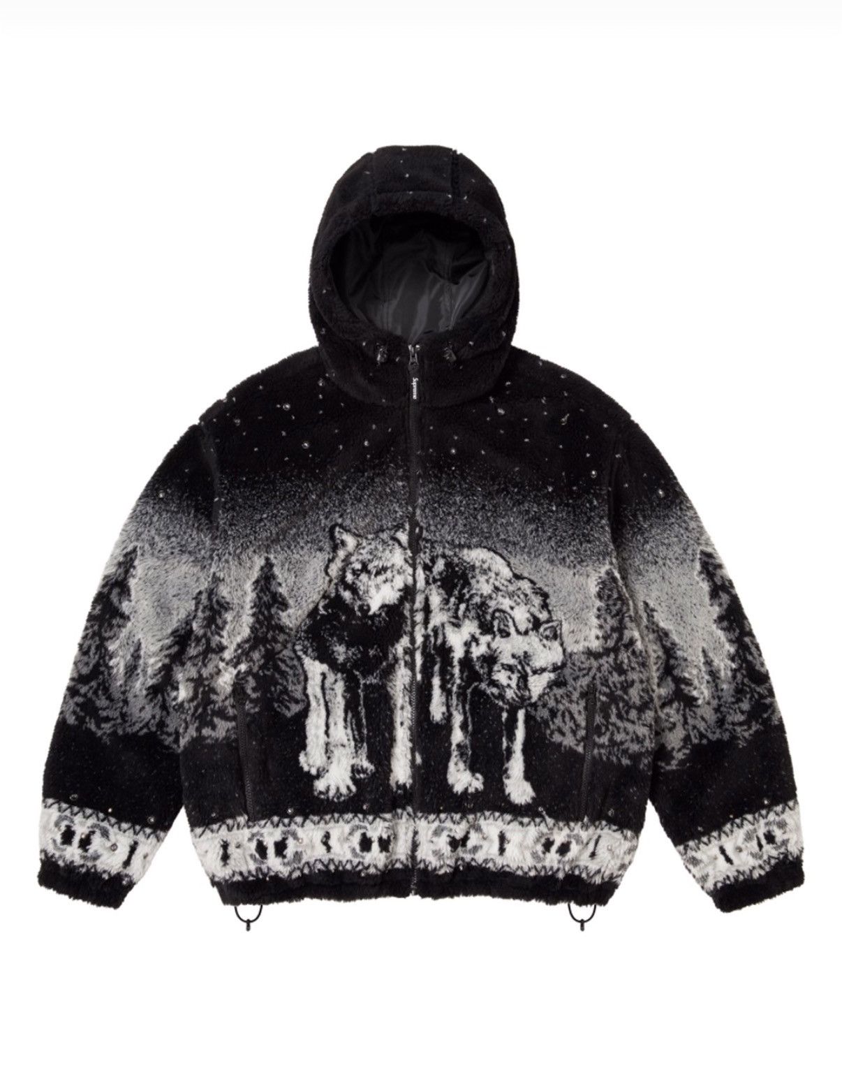 B.B. Simon × Supreme SUPREME B.B. SIMON REVERSIBLE FLEECE JACKET (BLACK) (XL) Size US XL / EU 56 / 4 - 1 Thumbnail