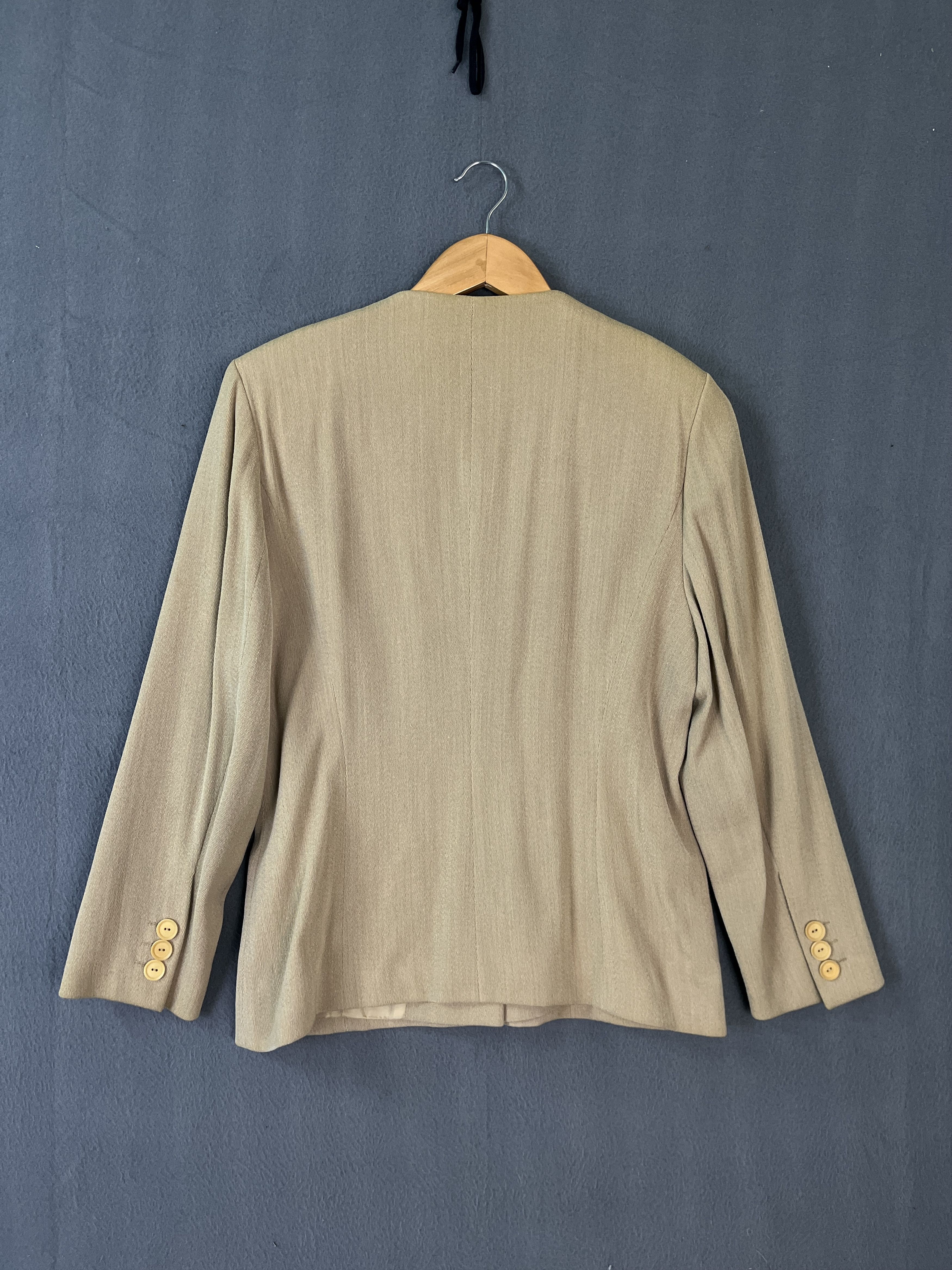 Cerruti 1881 Cerruti 1881 New Wool Beige Button Up Jacket Size XS / US 0-2 / IT 36-38 - 2 Thumbnail