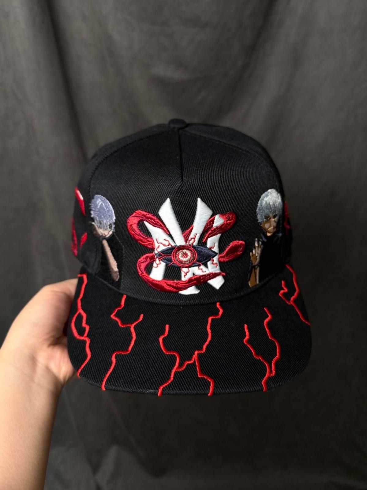 Japanese Brand VOID Tokyo Ghoul Ken Kaneki New York Yankees Hat Anime Size ONE SIZE - 1 Thumbnail