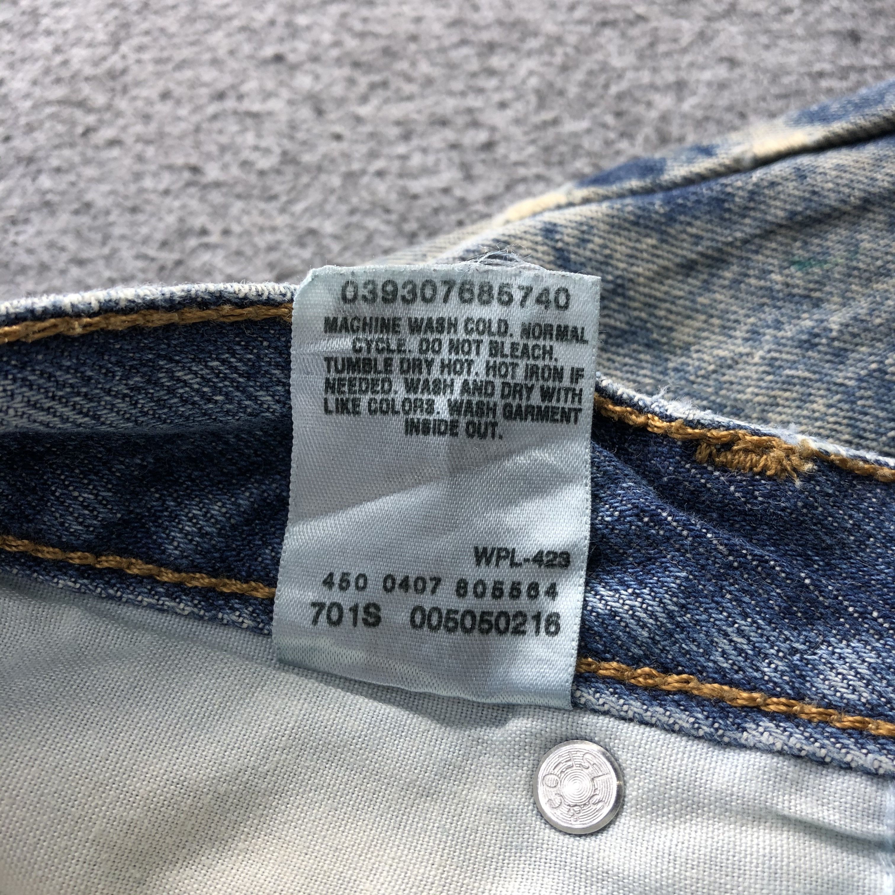 Levi's Vintage Levis 505 Jeans Rusty Washed Denim-J1074 Size US 40 / EU 56 - 11 Thumbnail