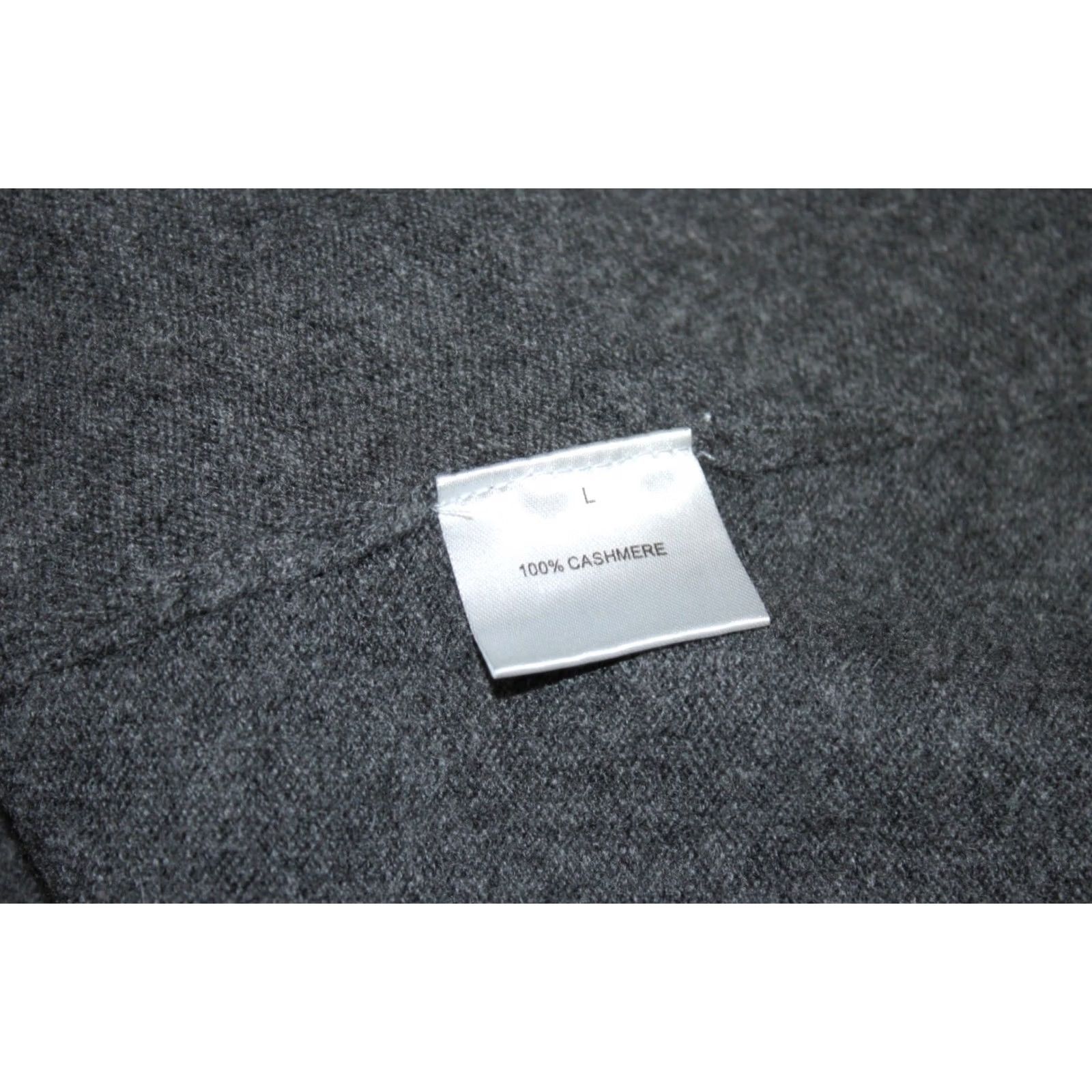 Vintage grey 100% cashmere cardigan wrap robe Size L womens Size L / US 10 / IT 46 - 5 Thumbnail