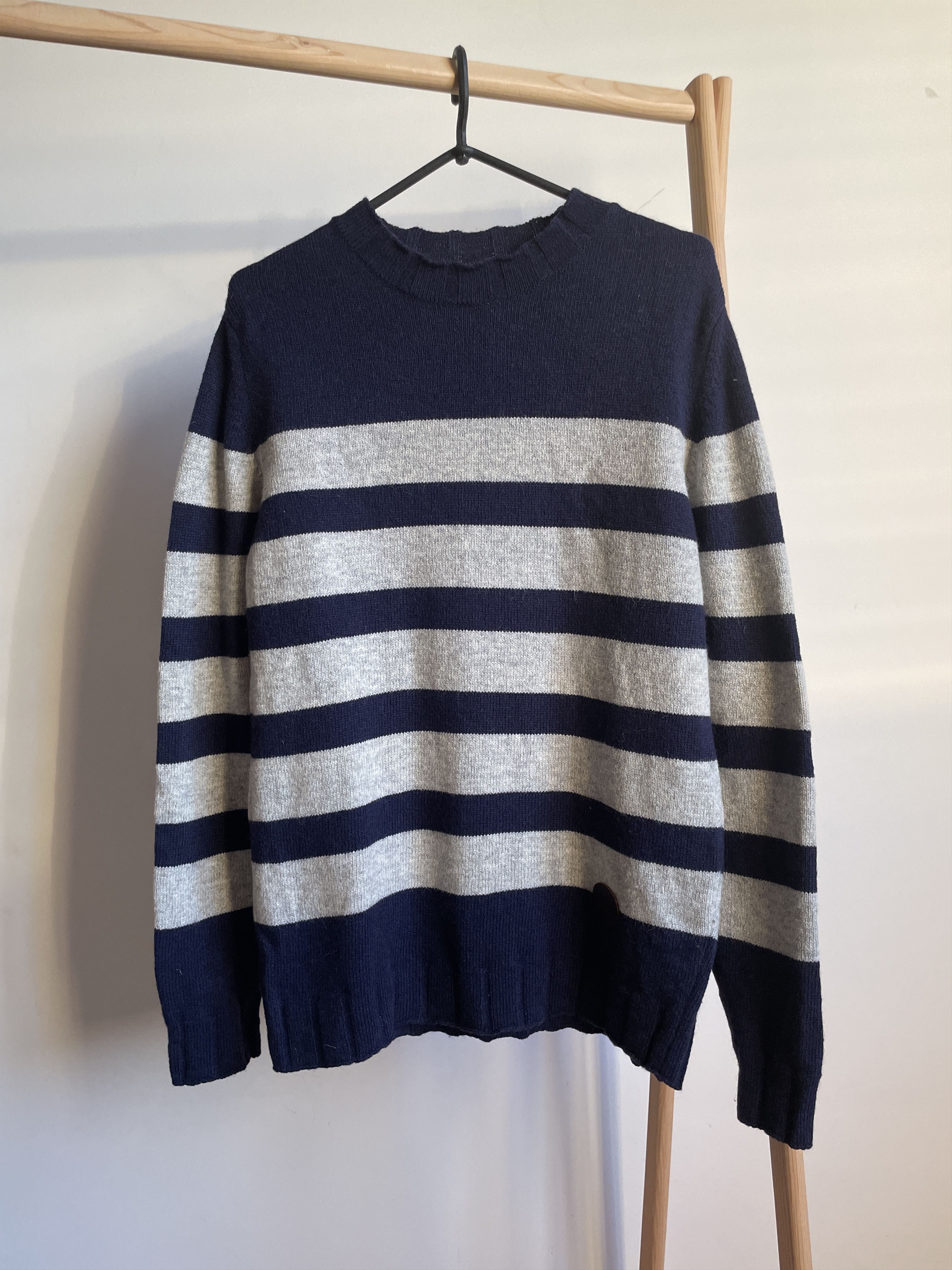 Barbour Barbour Stockman Stripe Crew Neck Shetland Wool Sweater Size US M / EU 48-50 / 2 - 1 Thumbnail