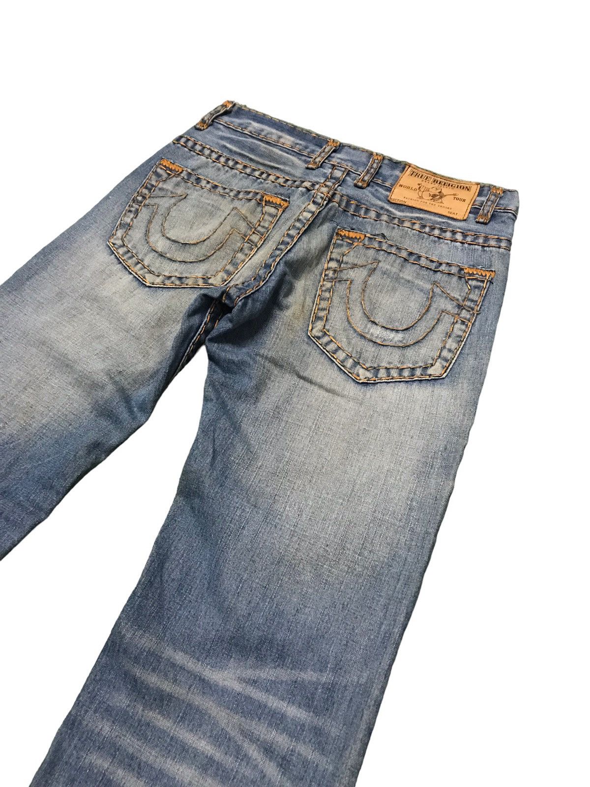 True Religion Vintage True Religion Billy Super T Distressed Denim Jeans Size US 30 / EU 46 - 11 Thumbnail