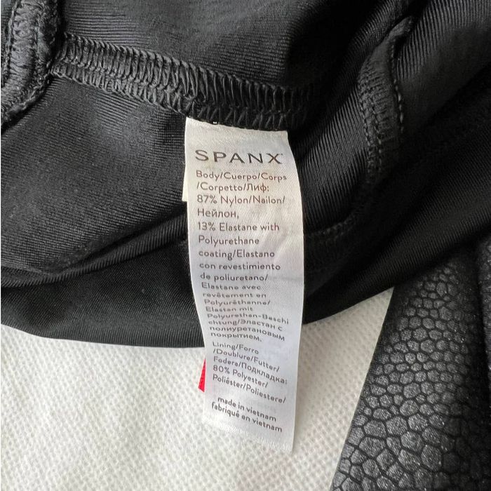 Spanx SPANX First Thing Faux Leather Flare Pants In Black