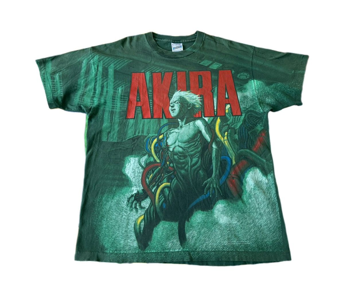 Vintage Vintage Akira Original Tetsuo Shima Aop Tee 90s Size US XL / EU 56 / 4 - 1 Thumbnail