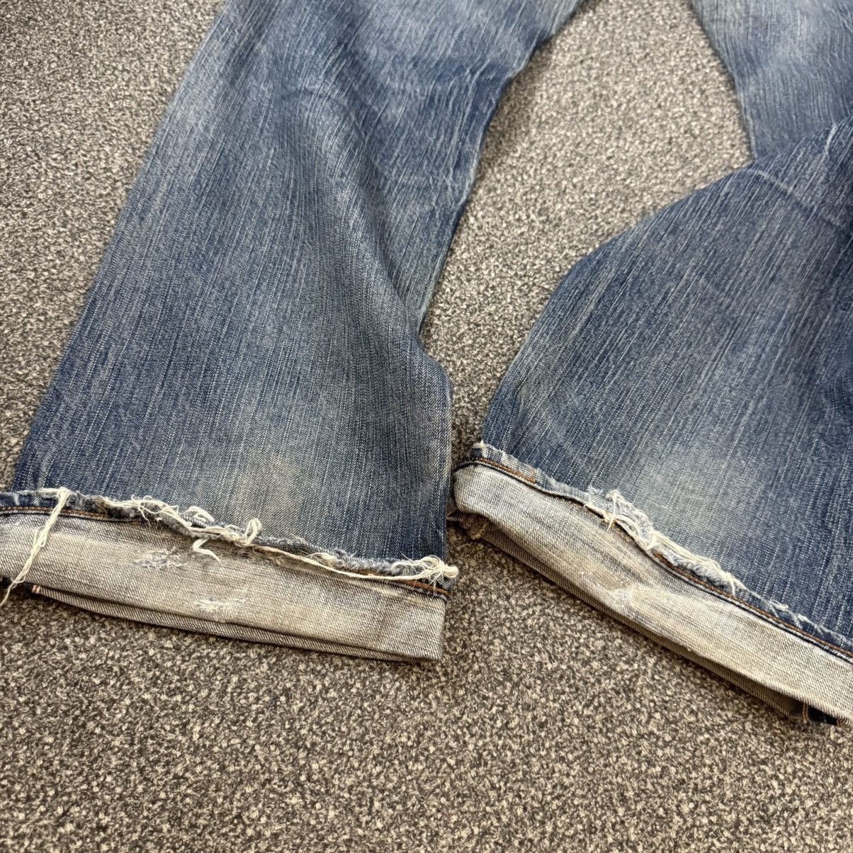 Seditionaries 🔥🇯🇵 Vintage 90s Selvedge Thrashed Distressed Edwin Denim Size US 33 - 3 Thumbnail