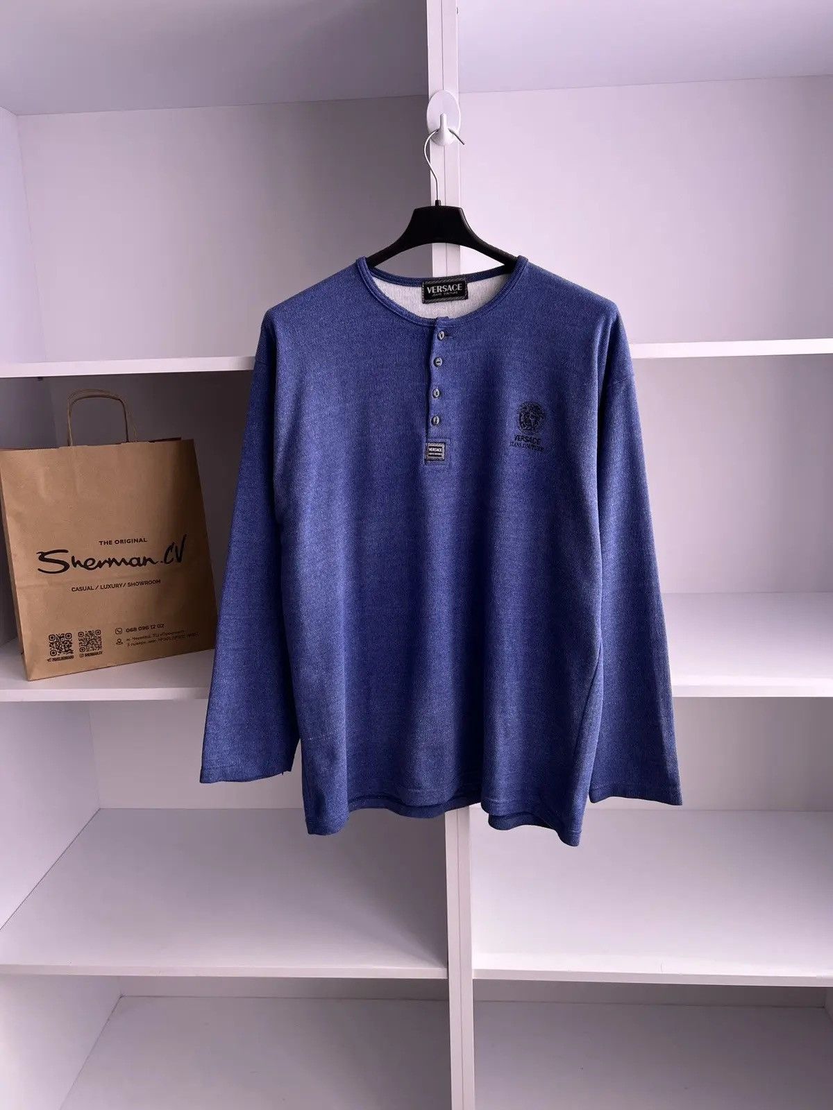 Versace × Versace Jeans Couture × Vintage Vintage Versace Jeans Couture Long sleeve Size US L / EU 52-54 / 3 - 1 Thumbnail