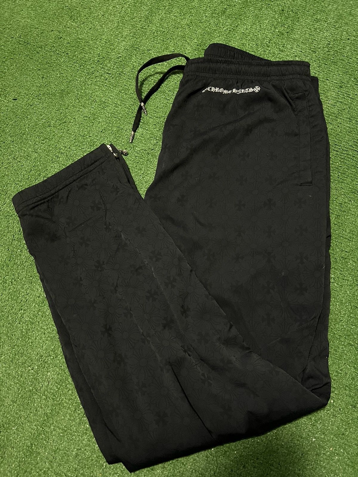 Chrome Hearts Chrome hearts cross pattern track pants | Grailed