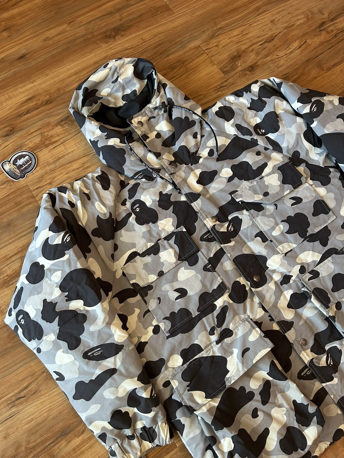 Bape OG Bape Snow Camo Snowboard Jacket Size US L / EU 52-54 / 3 - 5 Thumbnail
