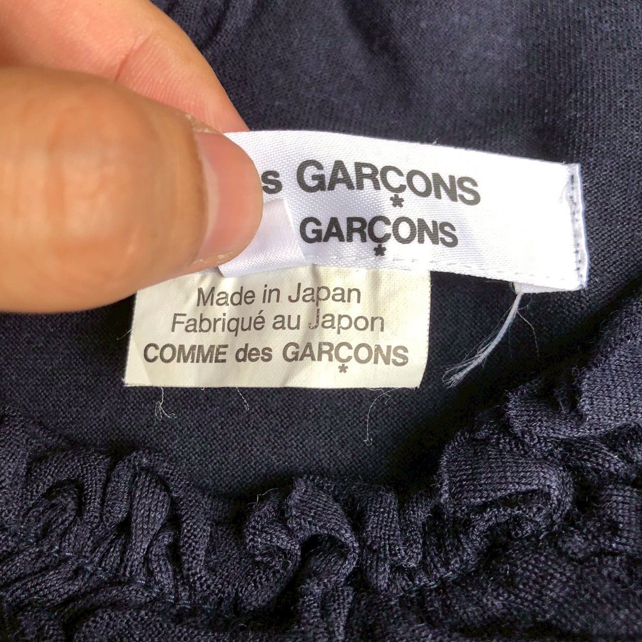 Comme des Garcons Comme des Garcons Frill Neck Wool Top Black Size S / US 4 / IT 40 - 7 Thumbnail
