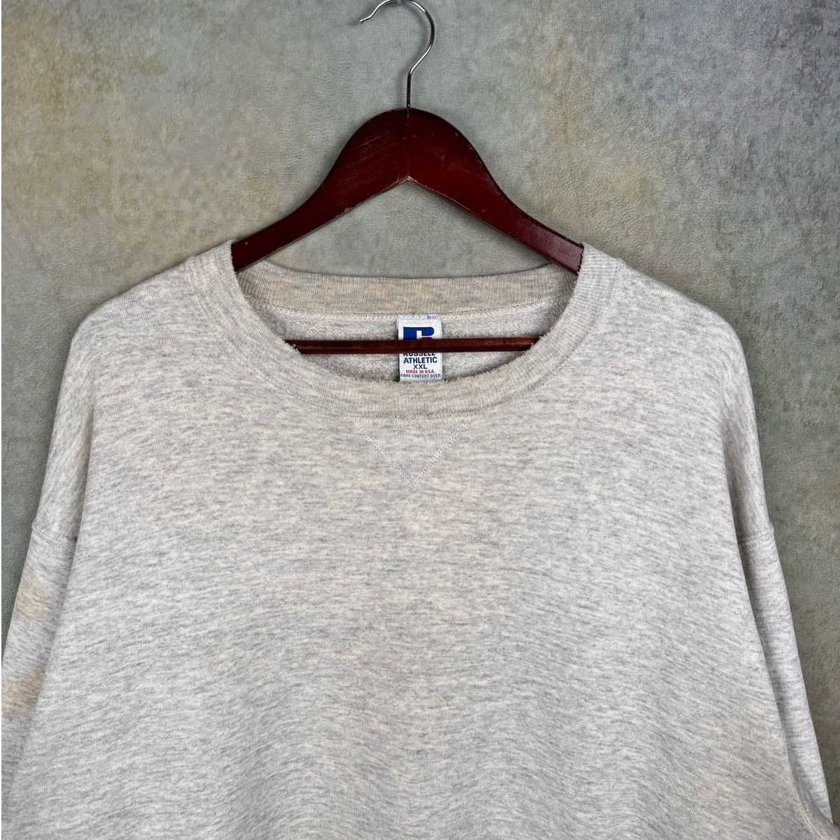 Russell Athletic × Vintage VTG Russell Athletic Crewneck Sweatshirt XXL Gray USA Made Size US XXL / EU 58 / 5 - 4 Thumbnail