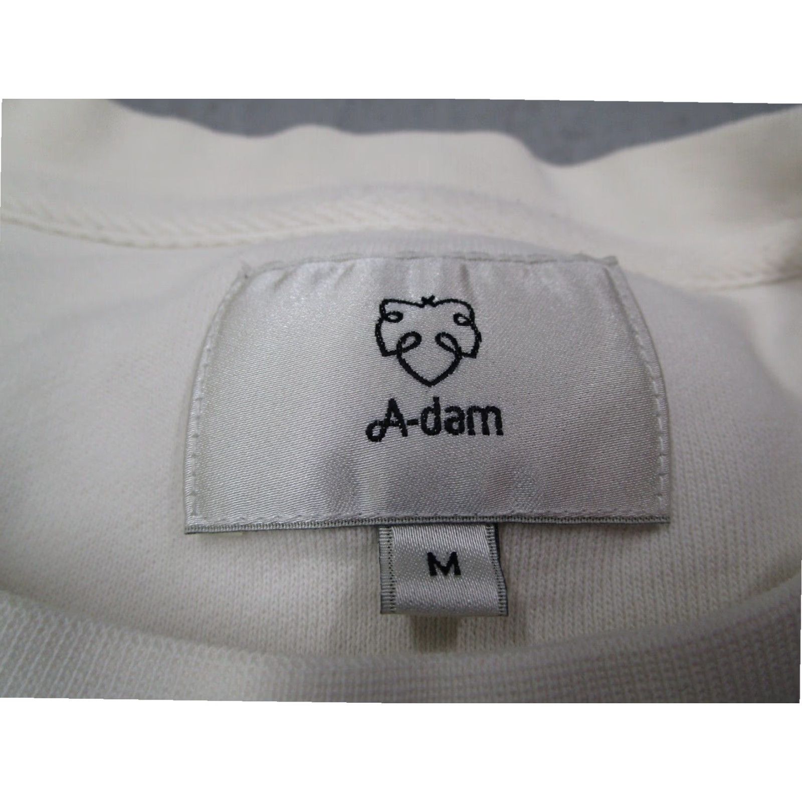 Vintage A-Dam King of Hearts White Organic Long Sleeve Pullover Sweatshirt Mens Medium Size US M / EU 48-50 / 2 - 2 Thumbnail
