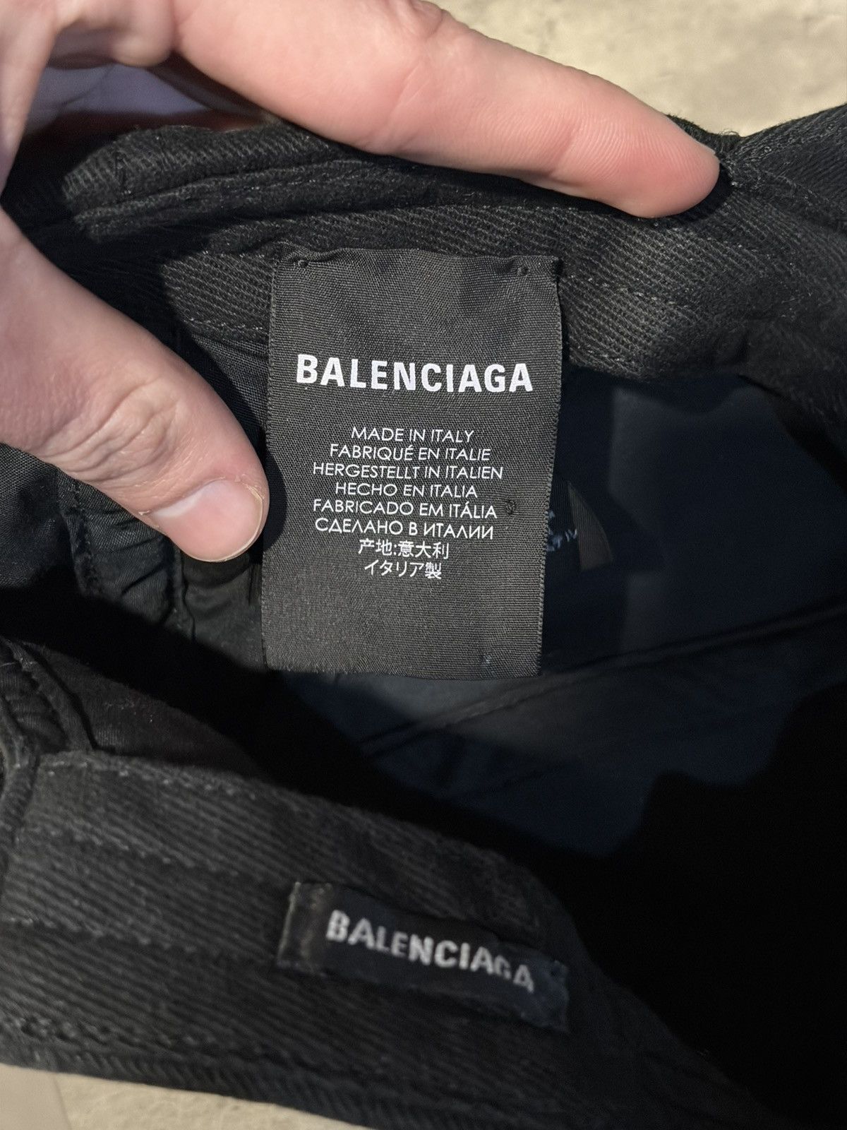 Balenciaga balenciaga logotype hat Size ONE SIZE - 3 Thumbnail