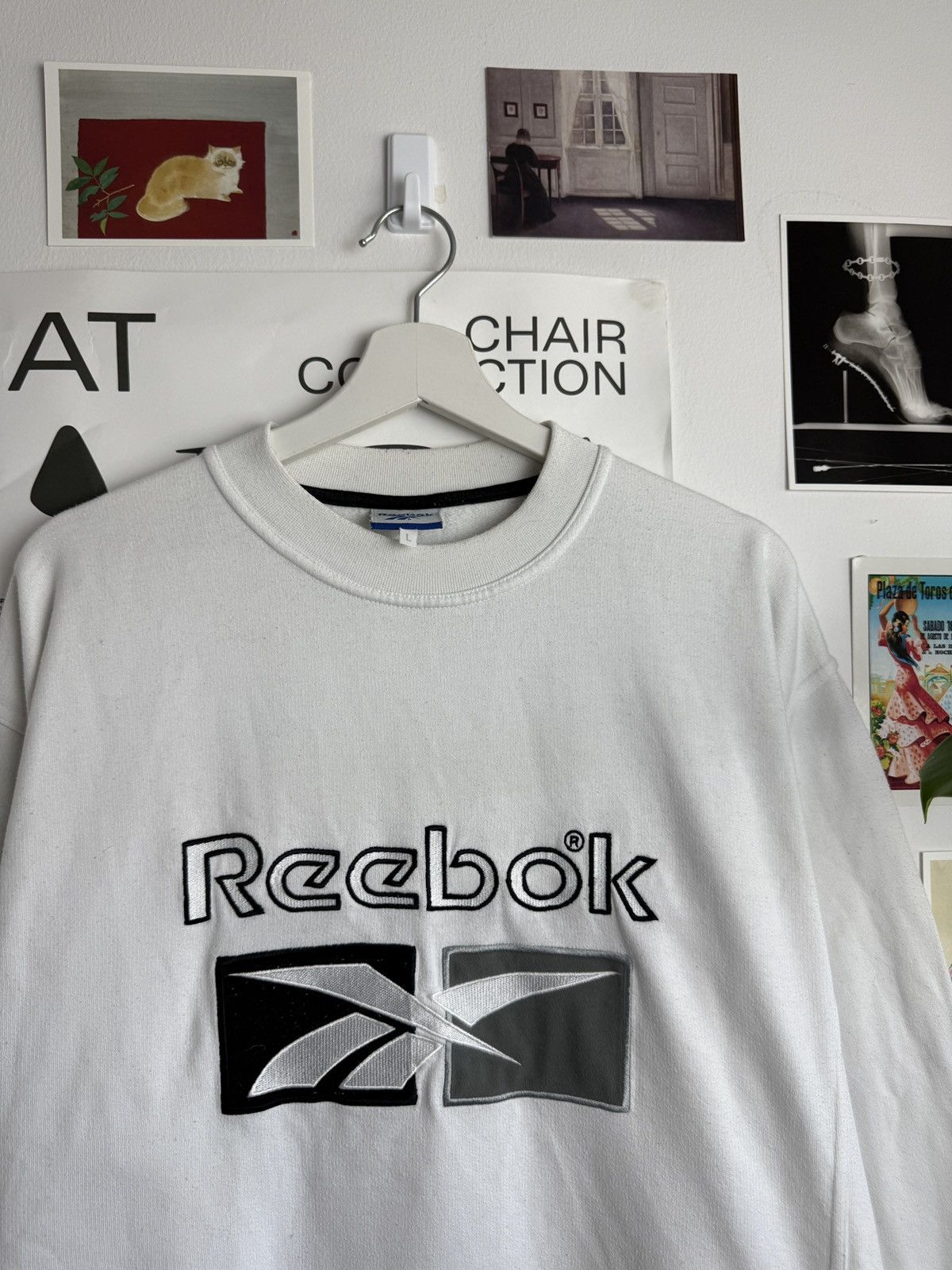 Reebok × Vintage Vintage 90s Reebok big logo baggy sweatshirt L skate hiphop Size US L / EU 52-54 / 3 - 3 Thumbnail