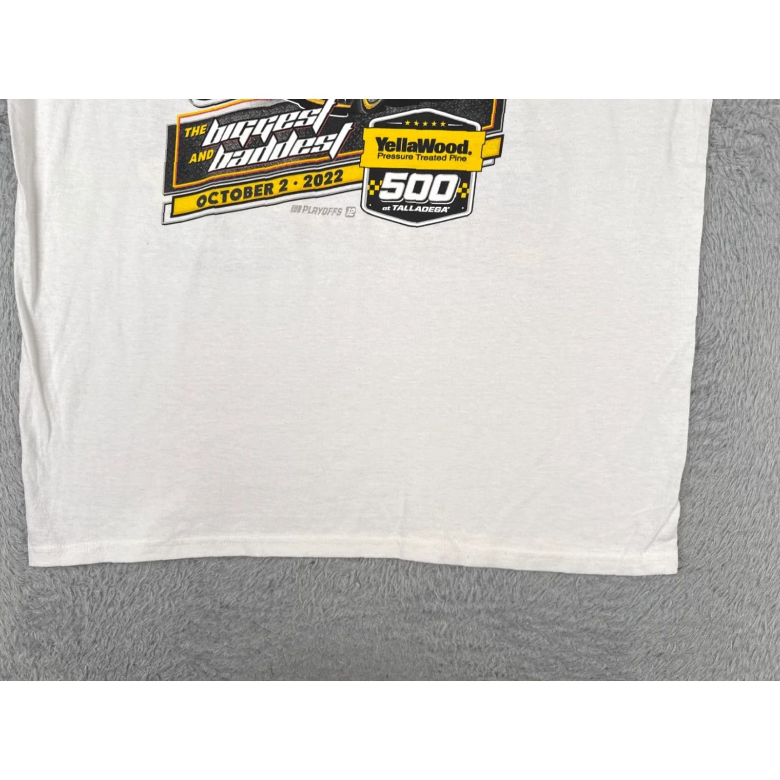 NASCAR Legends Global Merchandise Shirt Adult Large White Nascar Talladega Yellawood 500 Oct 2022 Pole Positions Size US L / EU 52-54 / 3 - 5 Thumbnail
