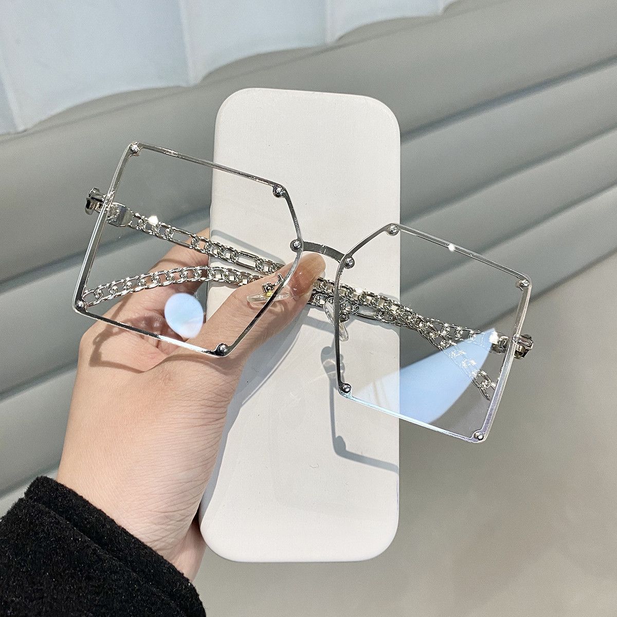 VIBE Retro Street ins style custom avant-garde sunglasses Size ONE SIZE - 4 Thumbnail